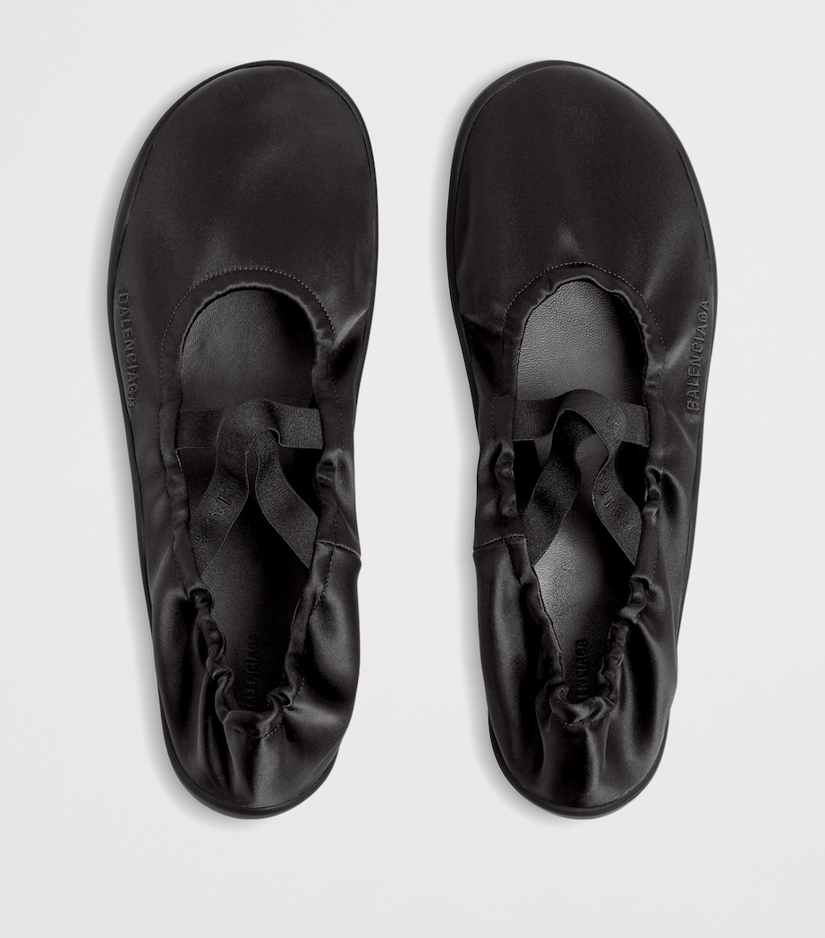 Balenciaga Satin Shibuya Elasticated Ballet Flats Image 6