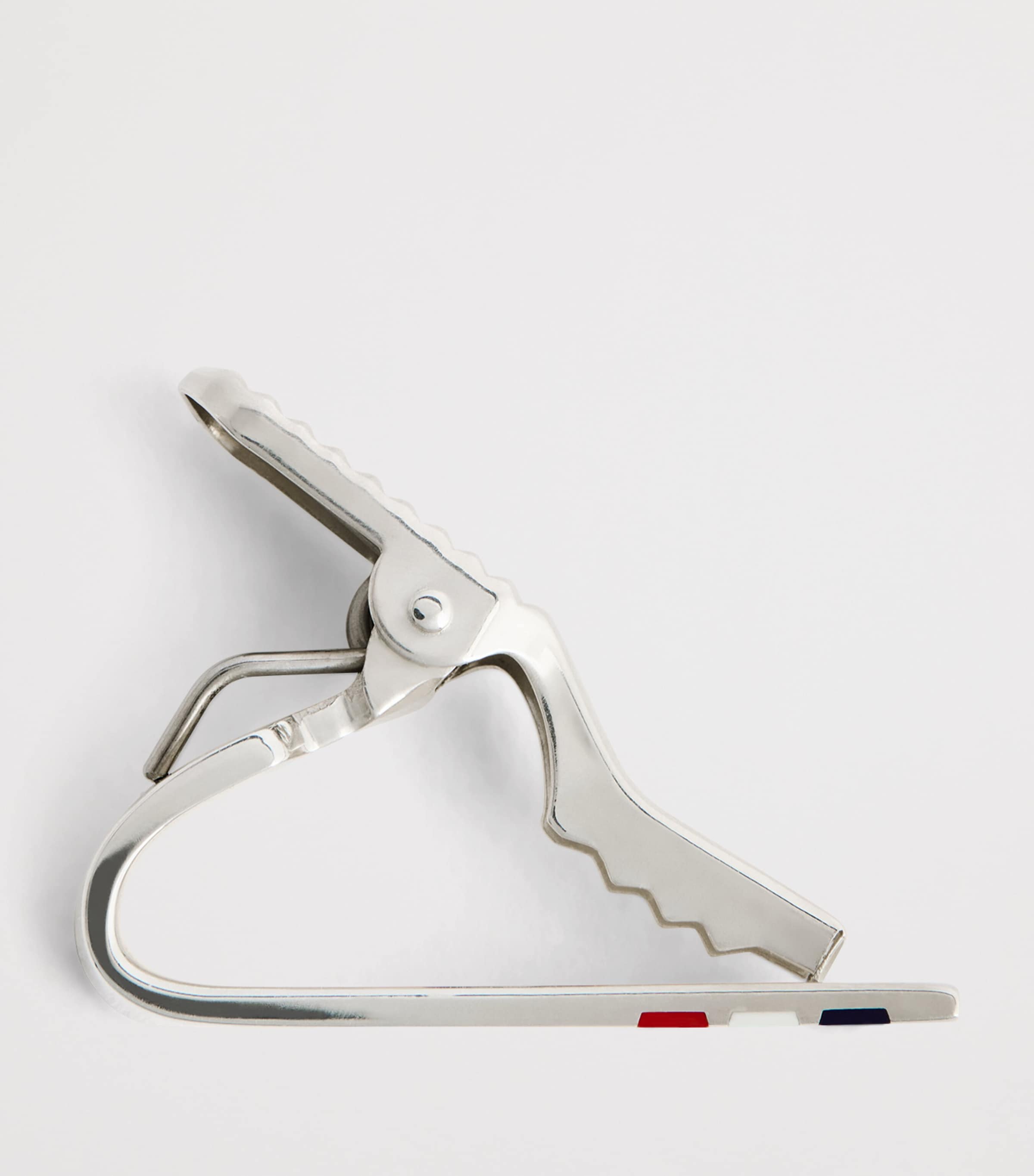 Thom Browne Sterling Silver Short Tie Clip Rwbwht Image 5