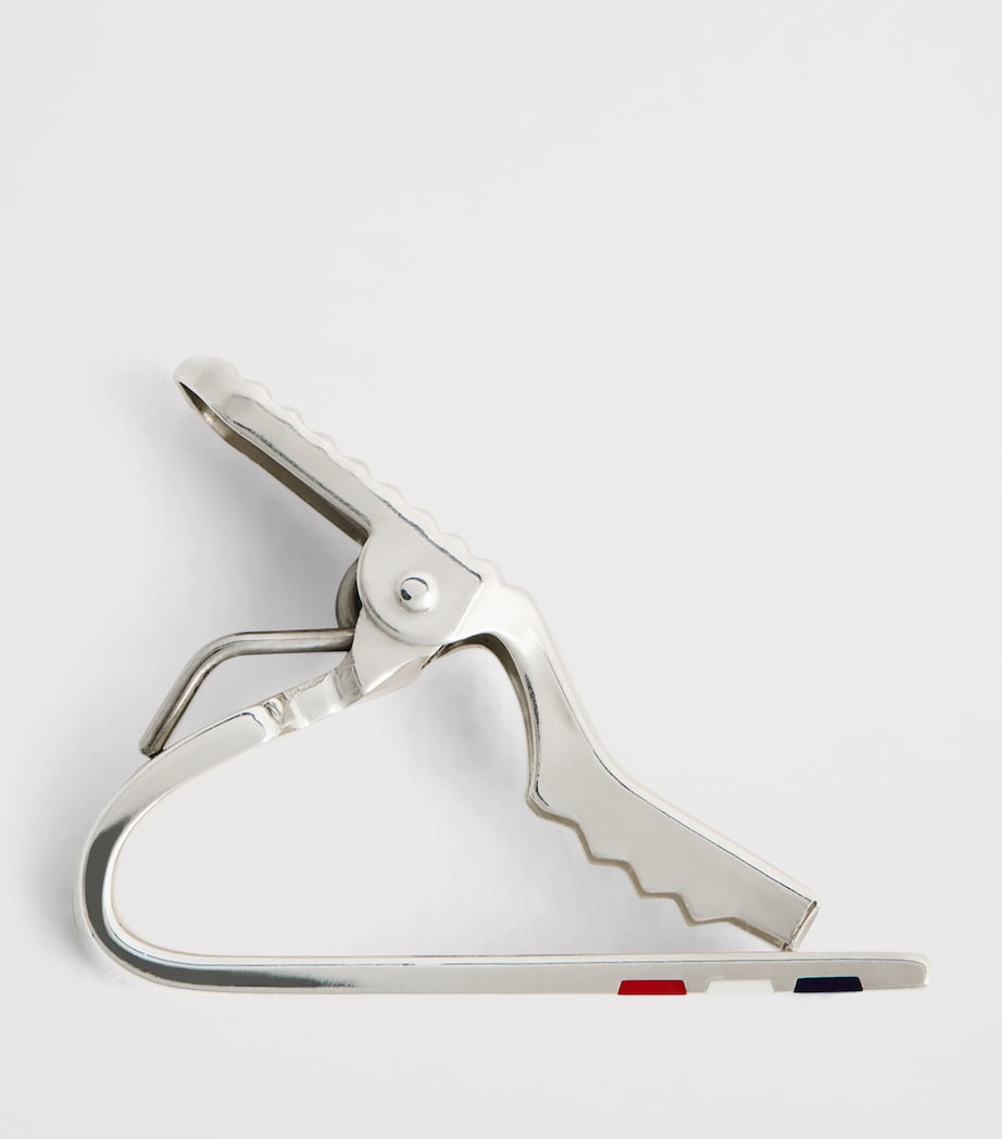Thom Browne Sterling Silver Short Tie Clip Rwbwht Image 5