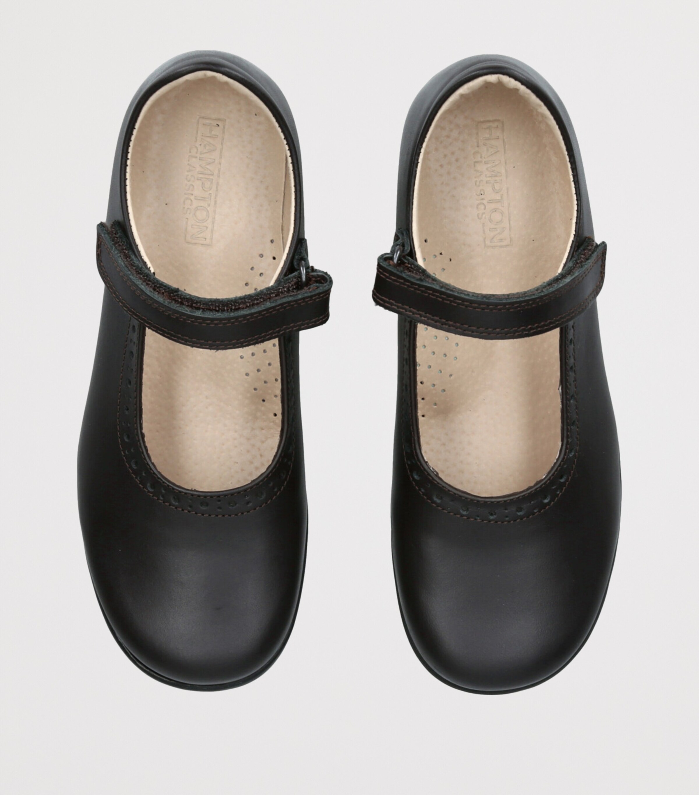 Leather Emma School Shoes DARK BROWN Image 4