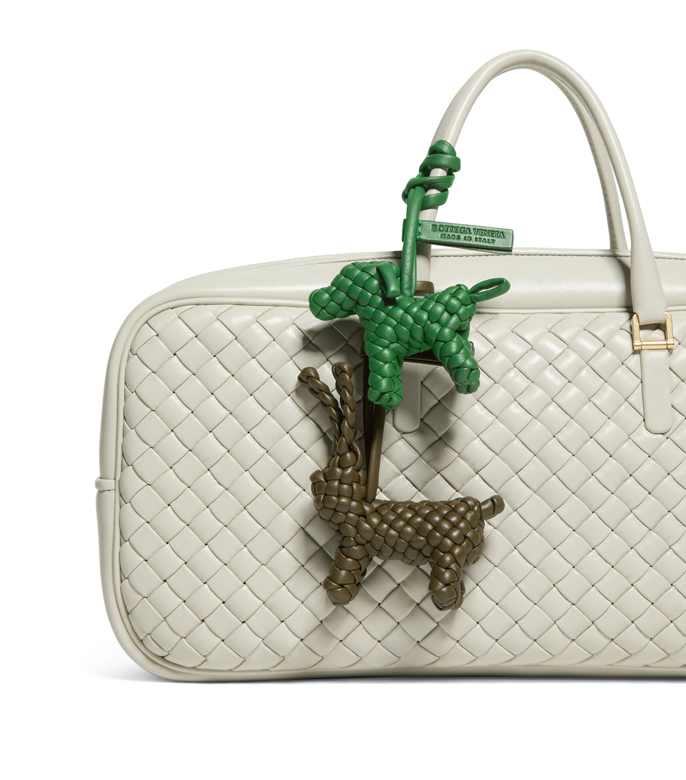 Bottega Veneta Nappa Leather Intrecciato Dog Charm Image 2