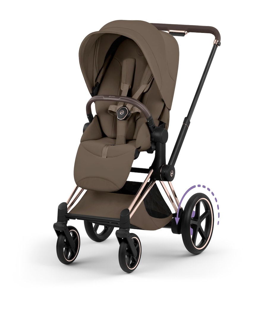 Cybex e-PRIAM Pushchair Frame - Platinum Style Collection Rosegold Image 10