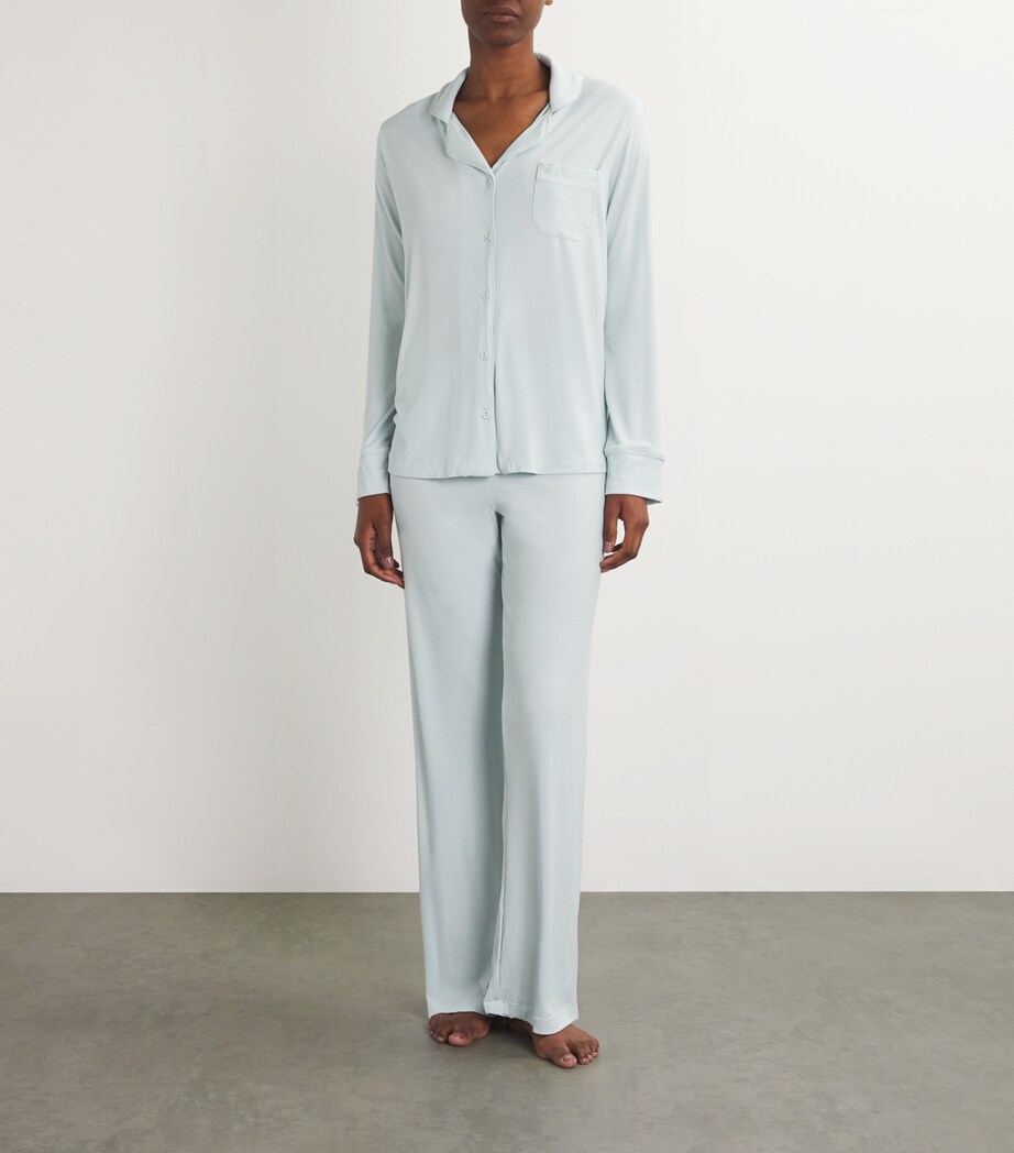 Skims Set Ribbed Skims Soft Lounge Ribbed Pyjama Set | Harrods UK