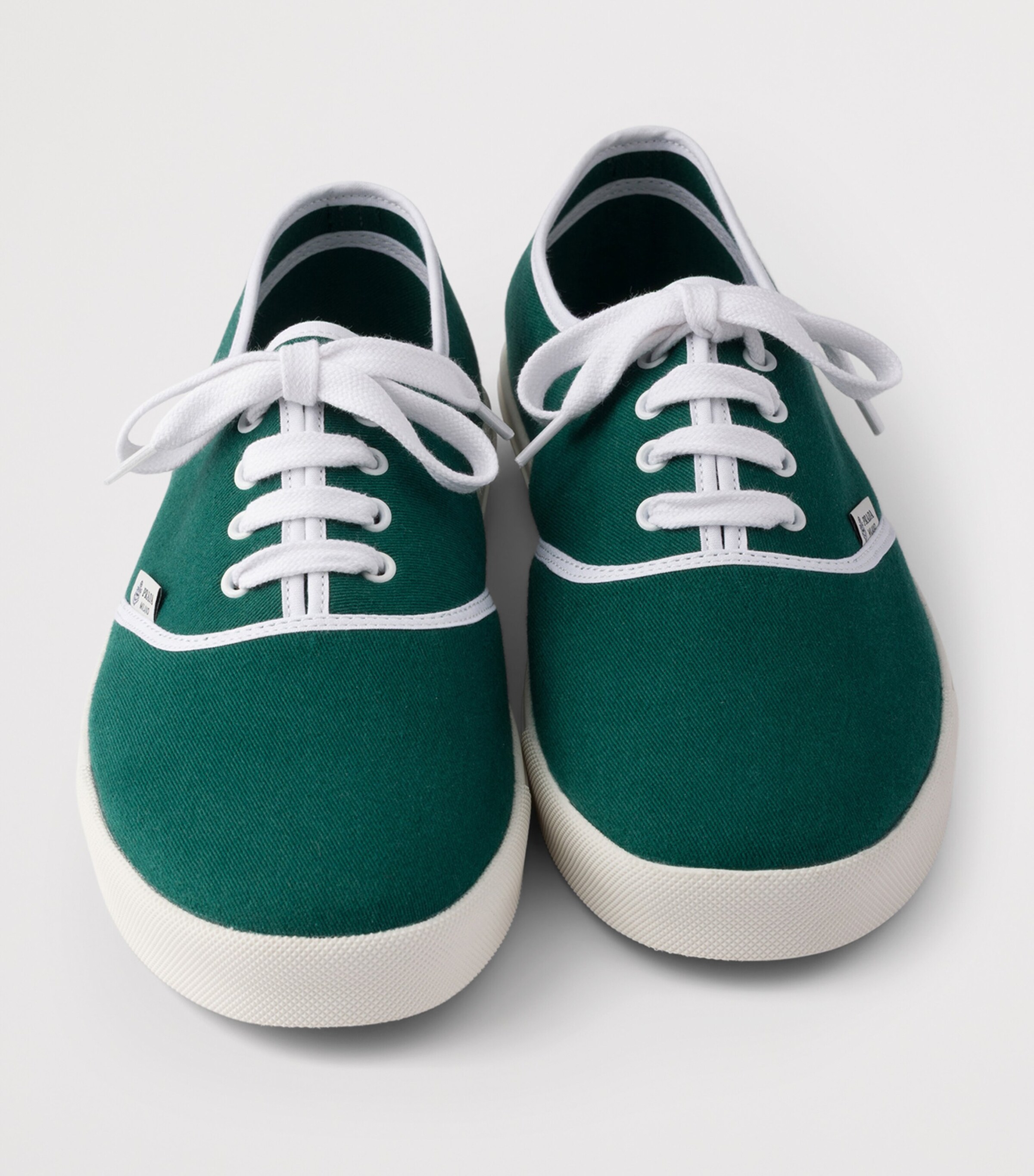 Prada Cotton Drill Low-Top Sneakers Image 7