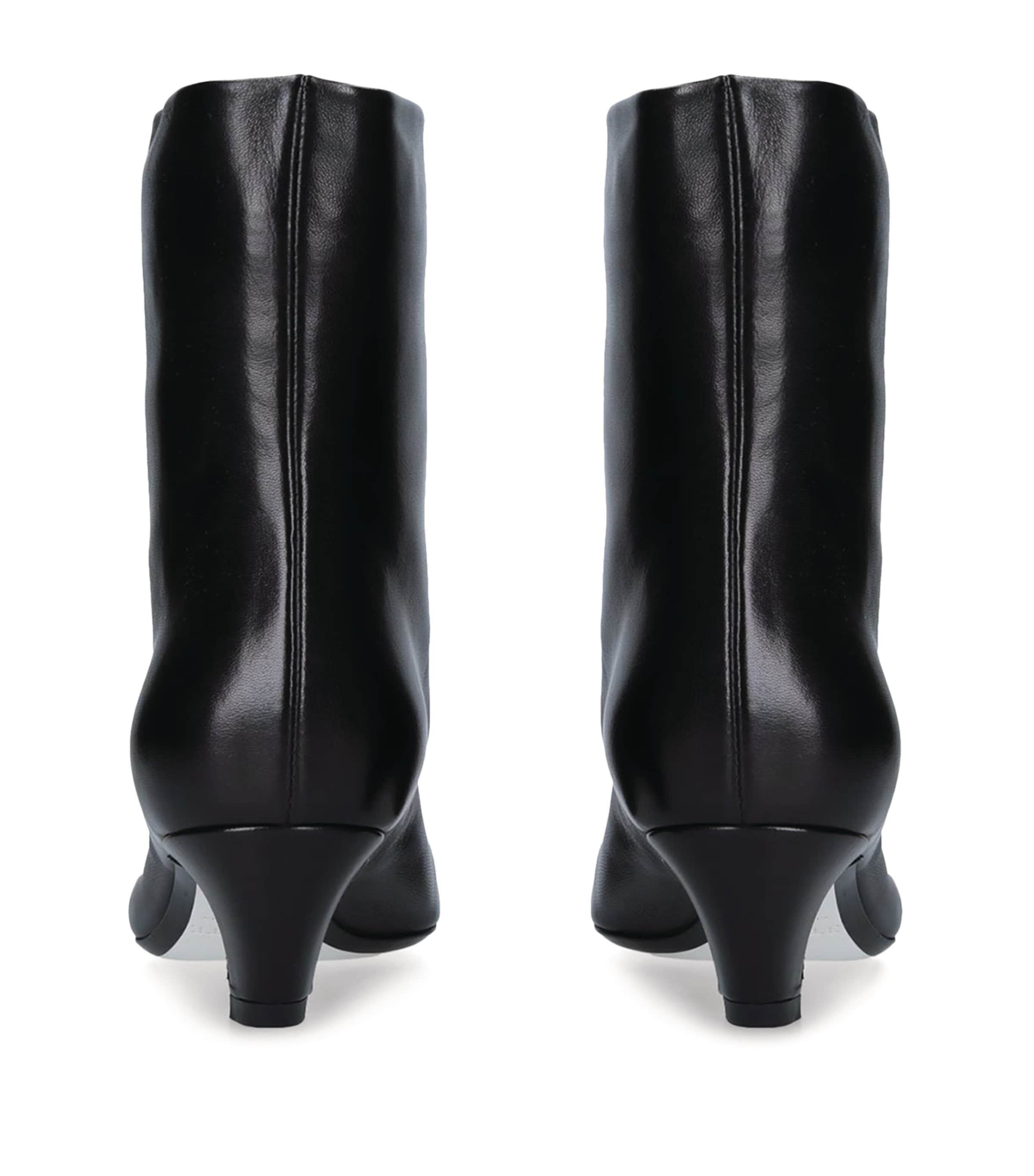 Leather Arizona Heeled Ankle Boots 50 BLACK Image 6