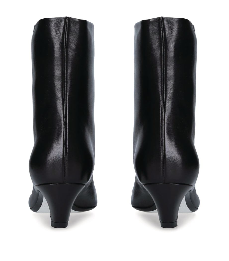 Leather Arizona Heeled Ankle Boots 50 BLACK Image 6