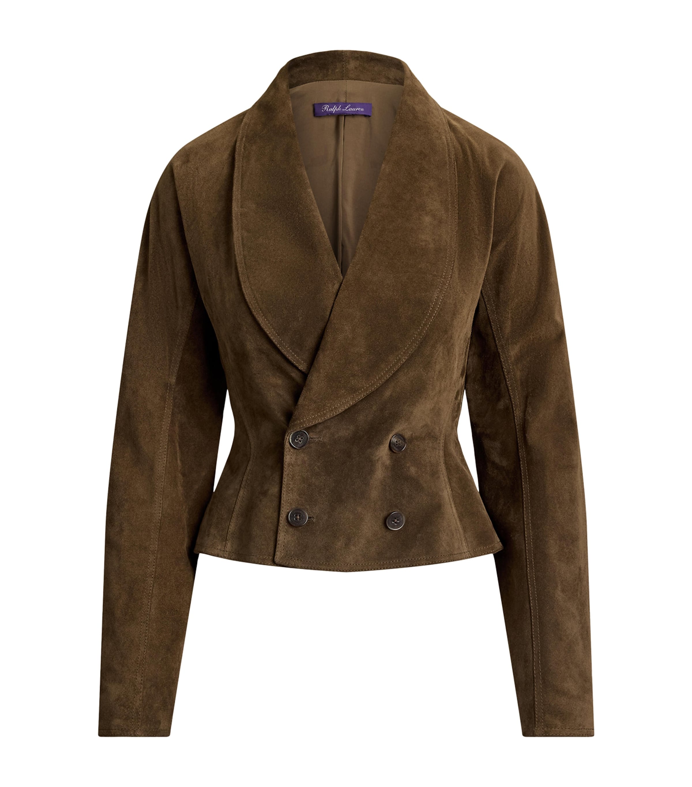 Ralph Lauren Collection Womens Suede Trudie Jacket Portobello Image 1
