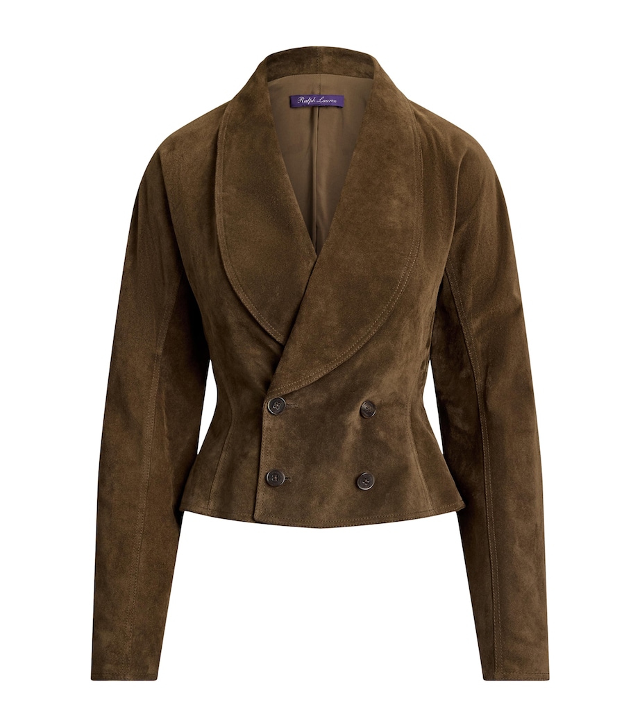 Ralph Lauren Collection Womens Suede Trudie Jacket Portobello Image 1