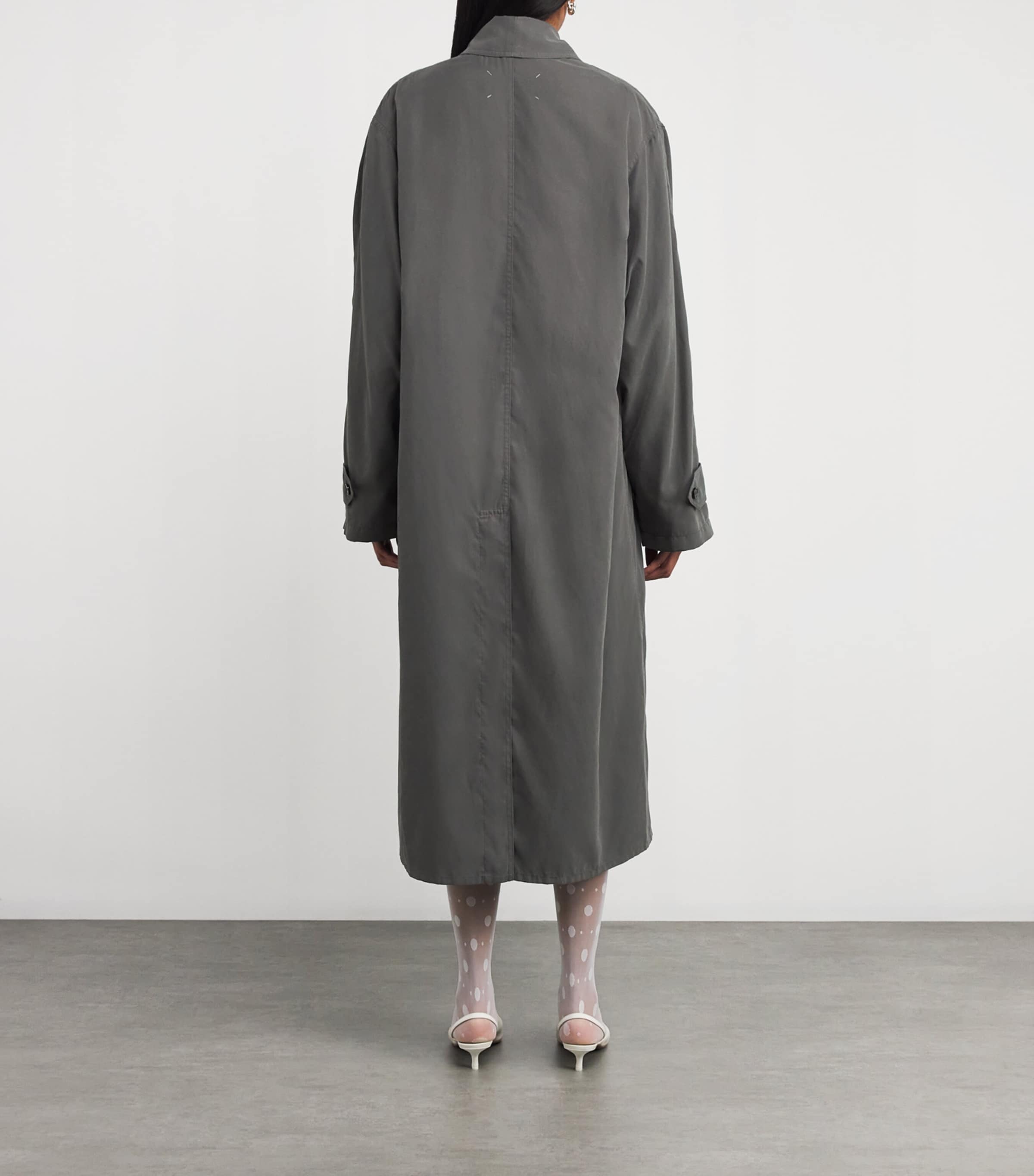 Maison Margiela Grey Trench Coat | Harrods UK