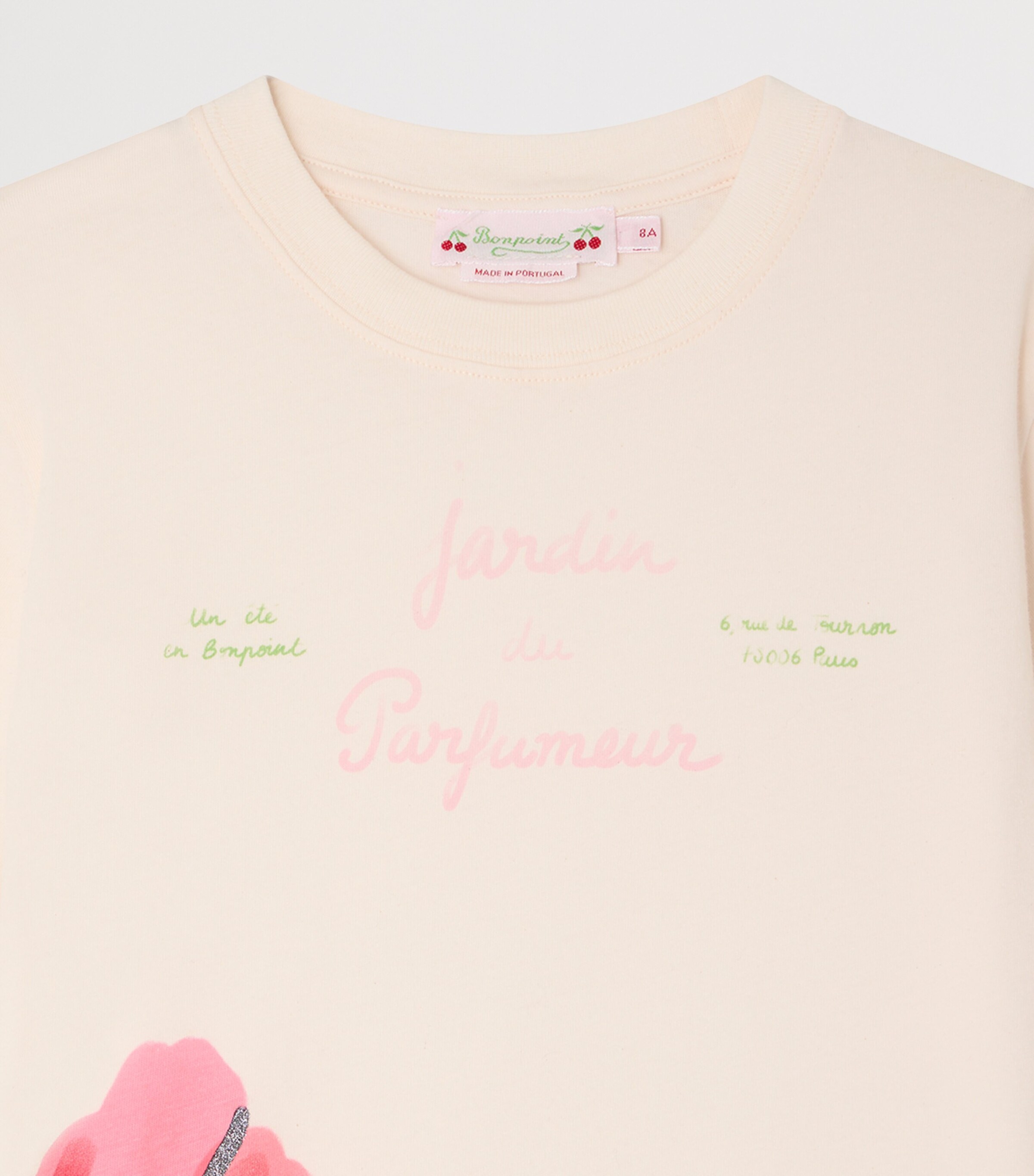 Bonpoint Cotton Thida T-Shirt (10-14 Years) Upb Rose Pale Image 3
