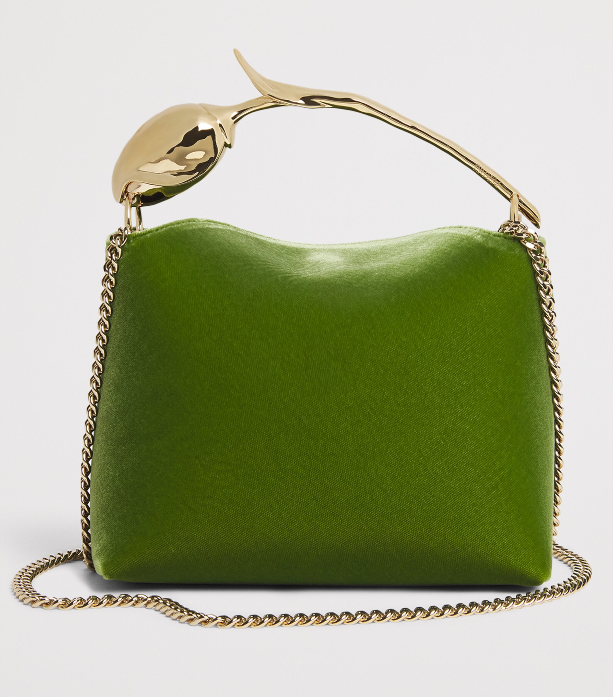 Erdem Mini Velvet Bloom Top-Handle Bag Cactus Image 5