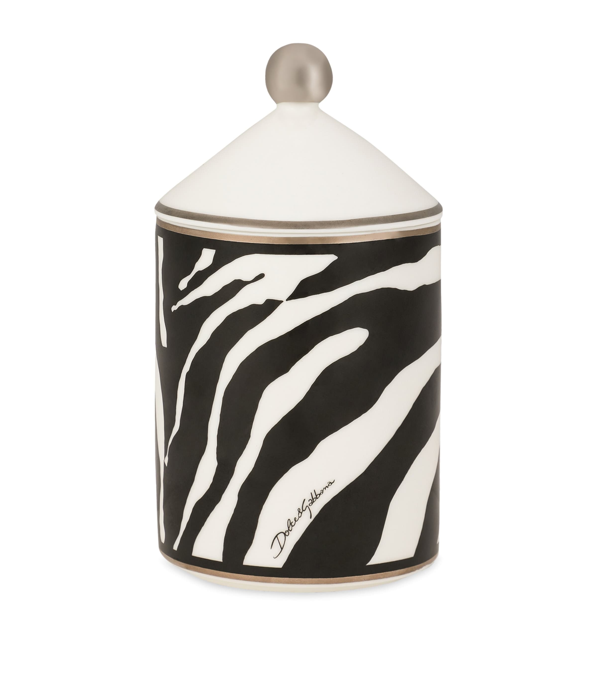 Lidded Zebra Lychee & Mulberry Scented Candle (340g) UZ003-ZEBRA Image 2