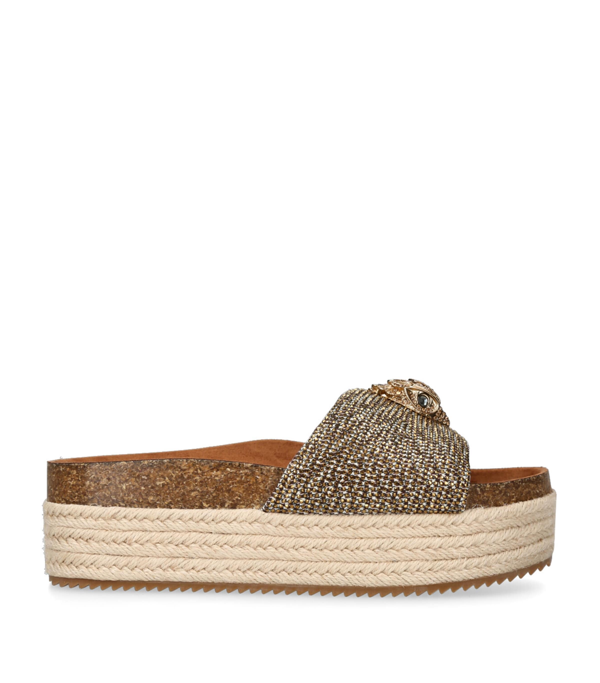 Kensington Flatform Sandals BEIGE Image 3