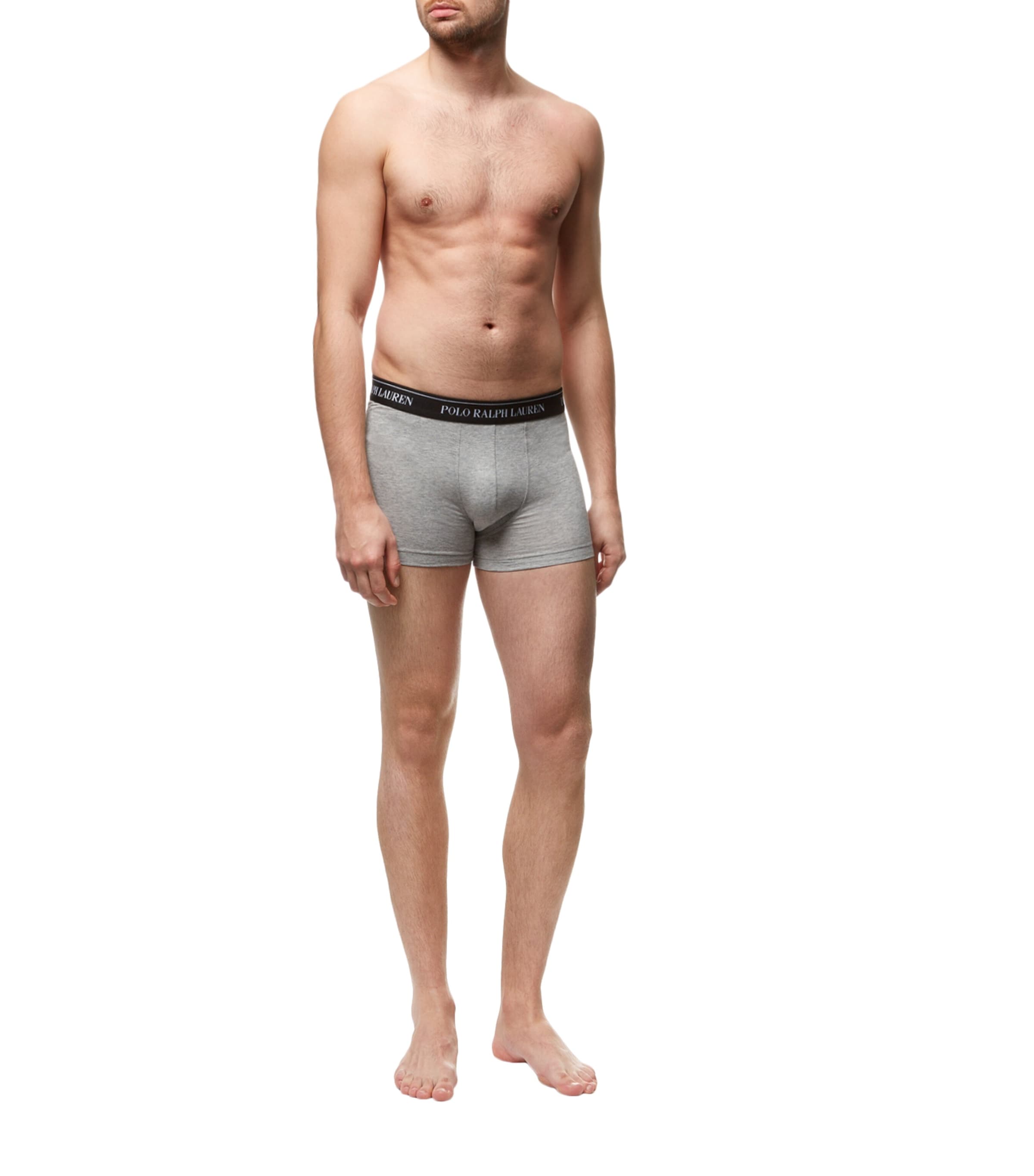 Polo Ralph Lauren Mens Classic Logo Trunks (3-Pack) White Image 3