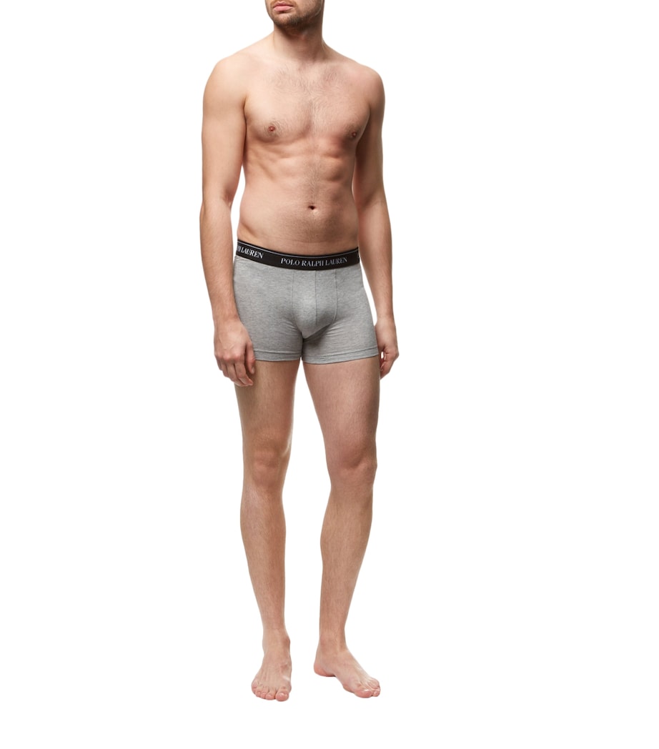 Polo Ralph Lauren Mens Classic Logo Trunks (3-Pack) White Image 3