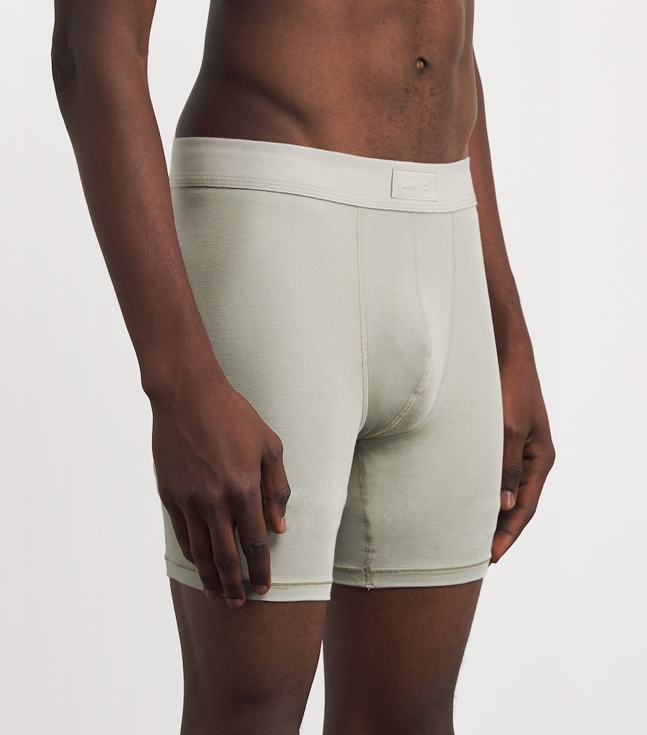 Stretch-Cotton Boxer Shorts (Pack of 3) ARMY MULTI Image 2