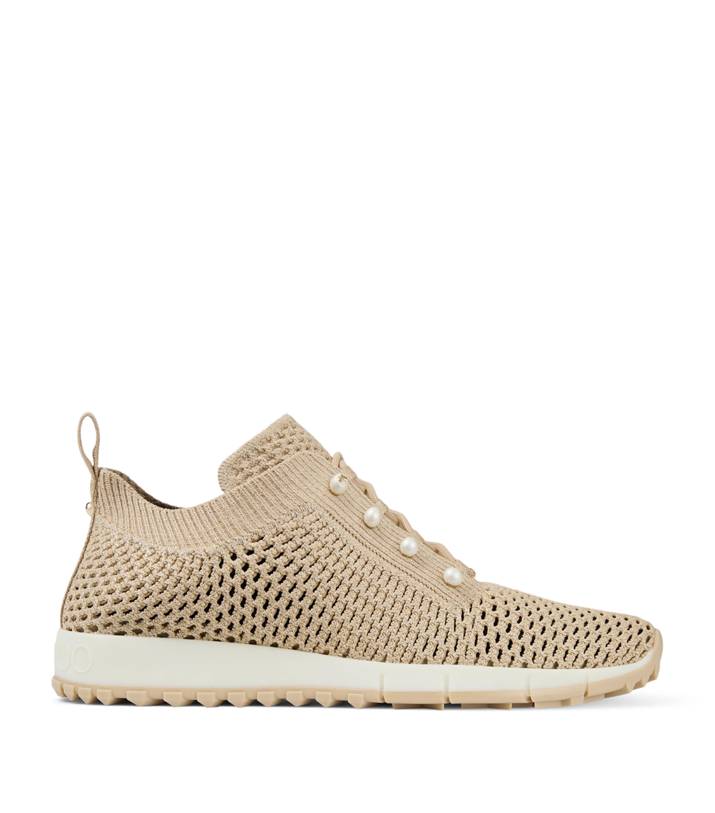 Jimmy Choo Embellished Veles Sneakers V Light Soft Gold Mi Image 1