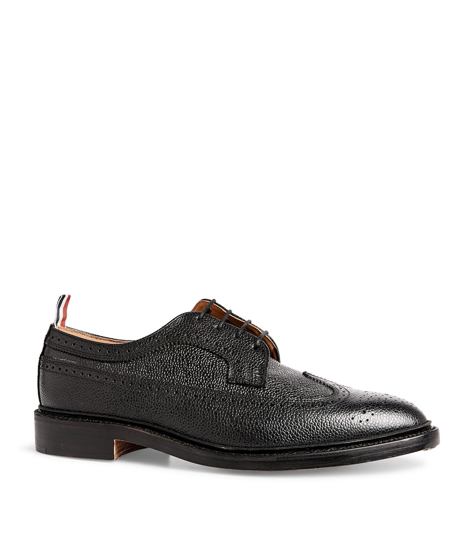 Leather Longwing Brogues BLACK Image 4