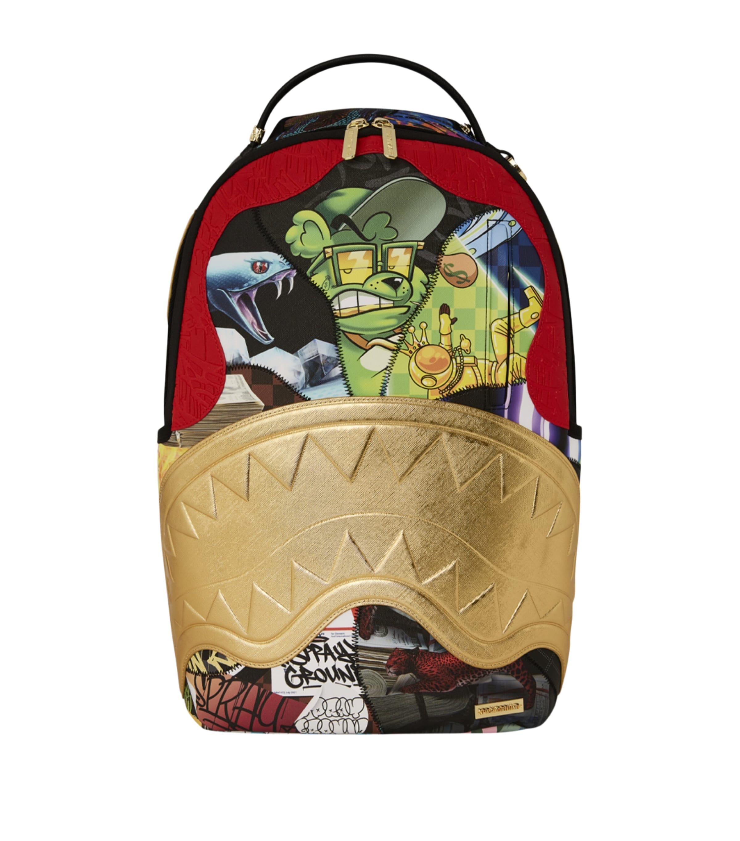 Sprayground Gold 15-Year Anniversary Golden Backpack | Harrods US