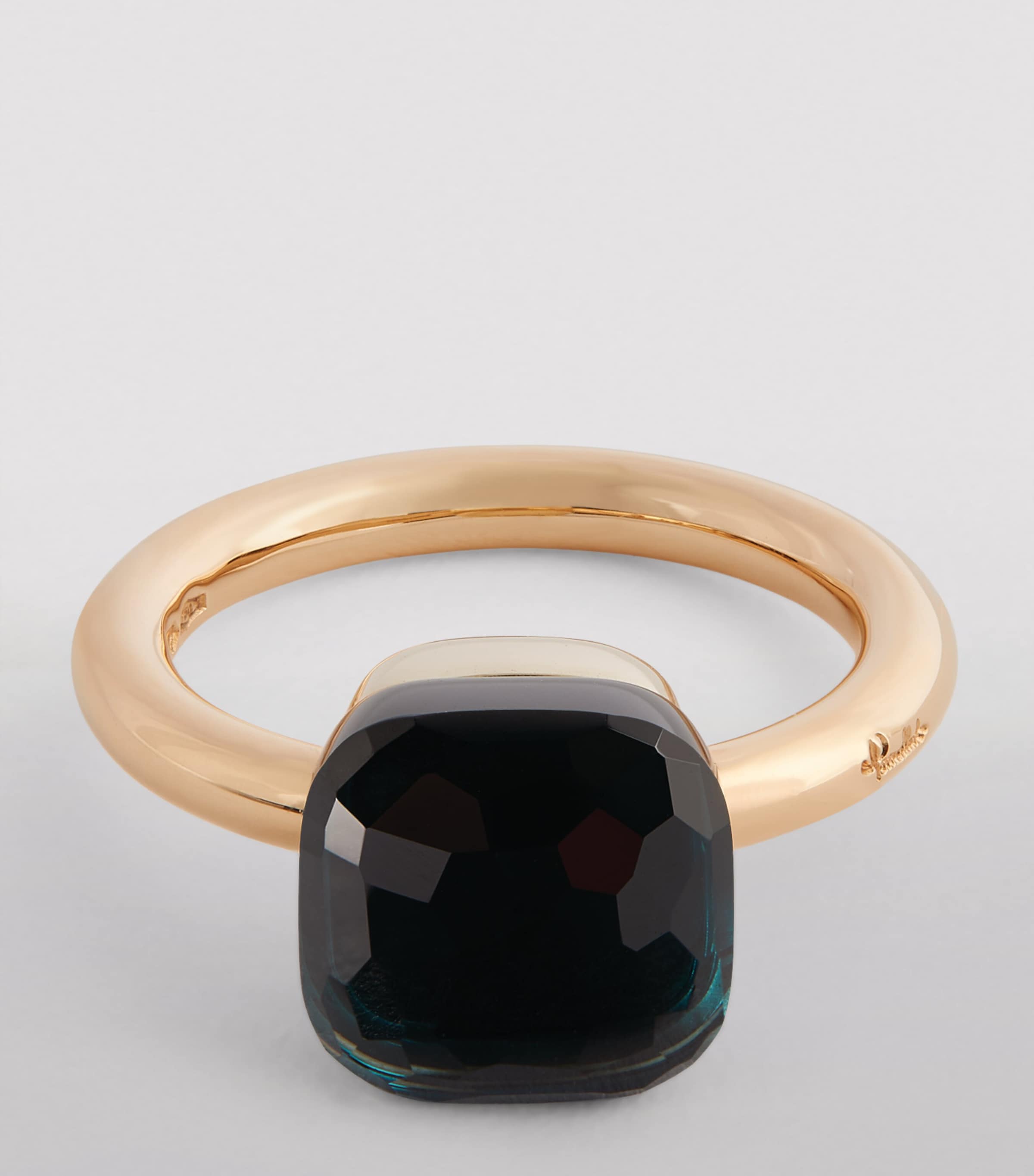 Mixed Gold and Blue London Topaz Nudo Classic Ring 000TL Image 3