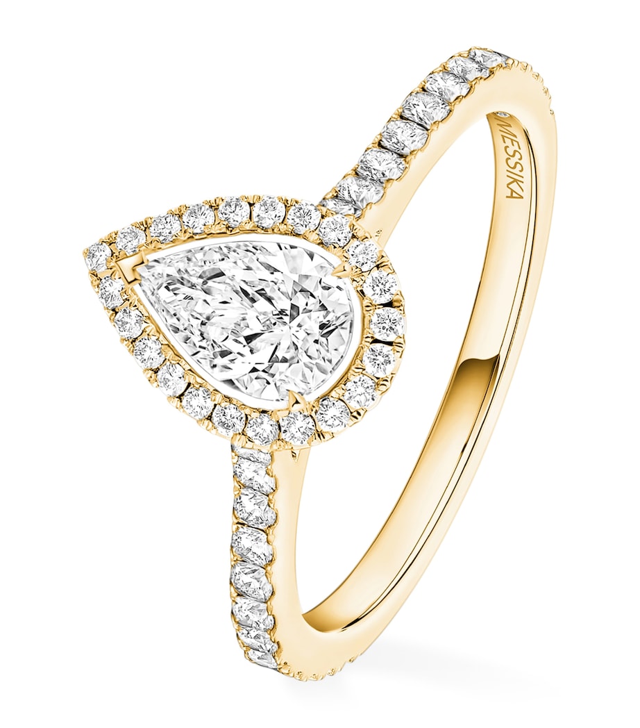 Messika Joy Yellow Gold and Diamond Solitaire Ring White Gold Image 1