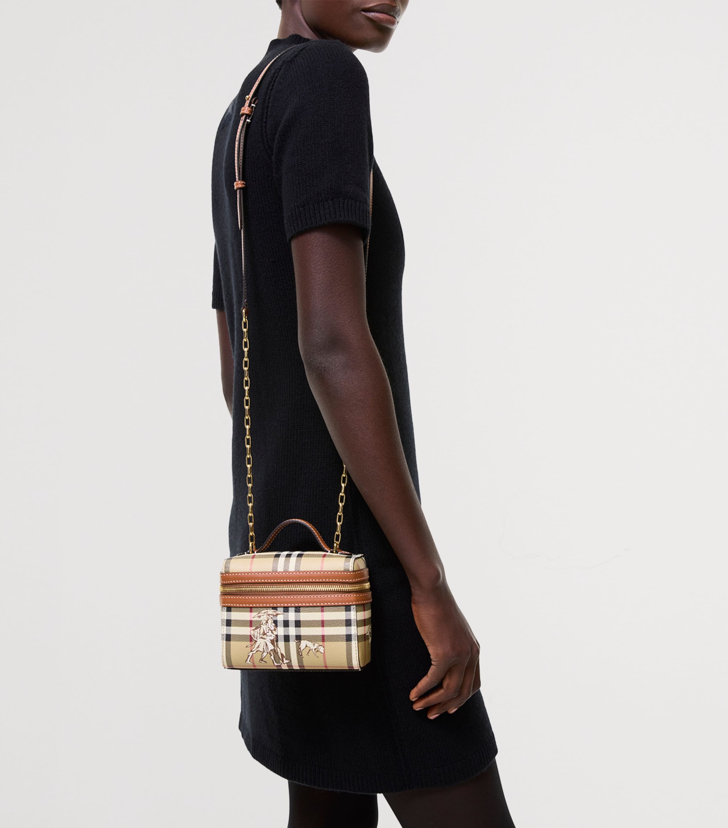 Burberry Check Mates Wash Bag Archive Beige Image 2