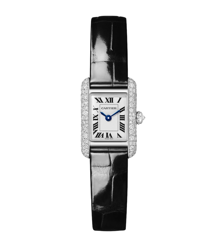 Cartier White Gold and Diamond Tank Louis Watch 16.5mm White Gold Image 1