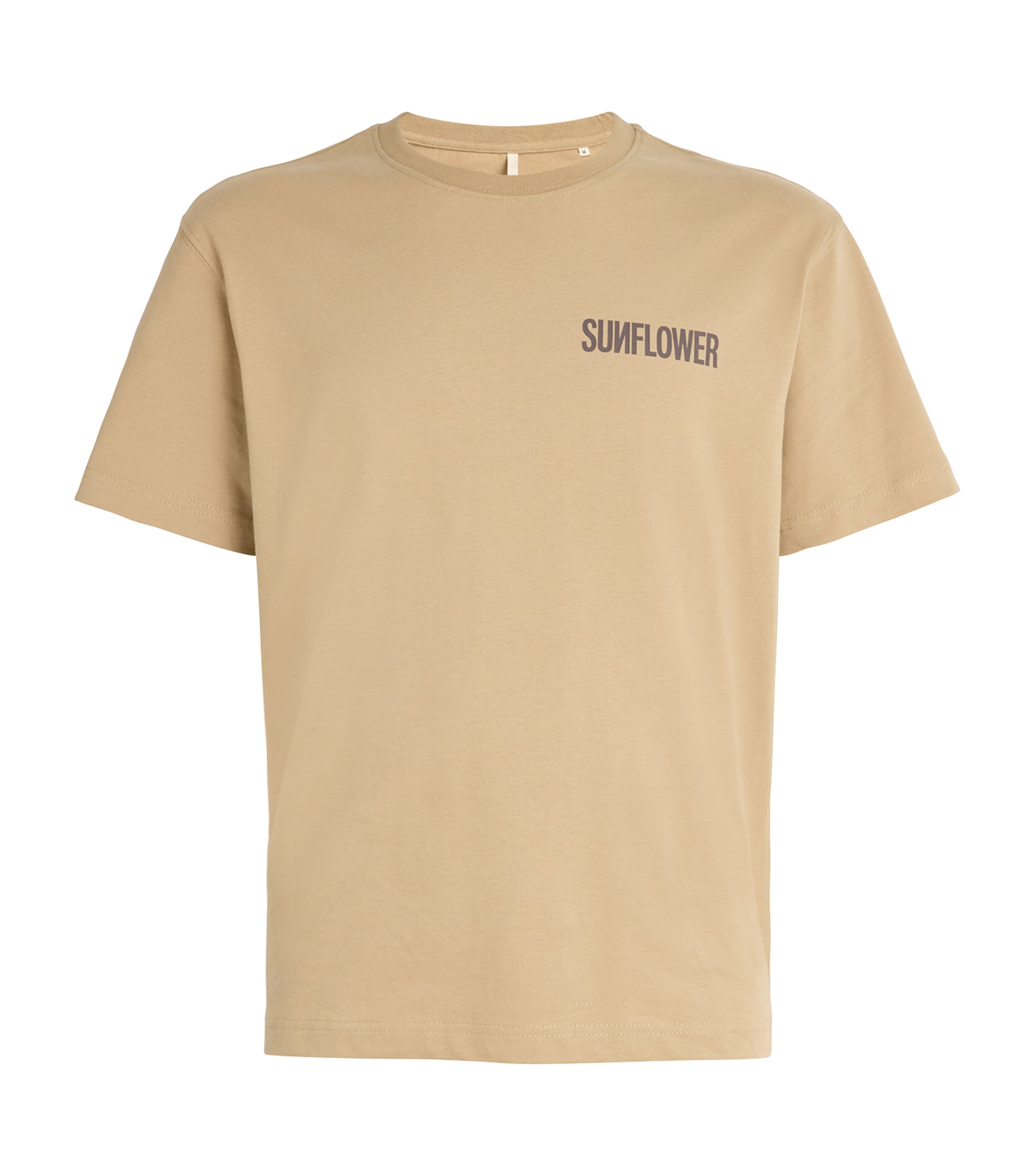 Shop Sunflower Logo Print Prime T-shirt In Beige