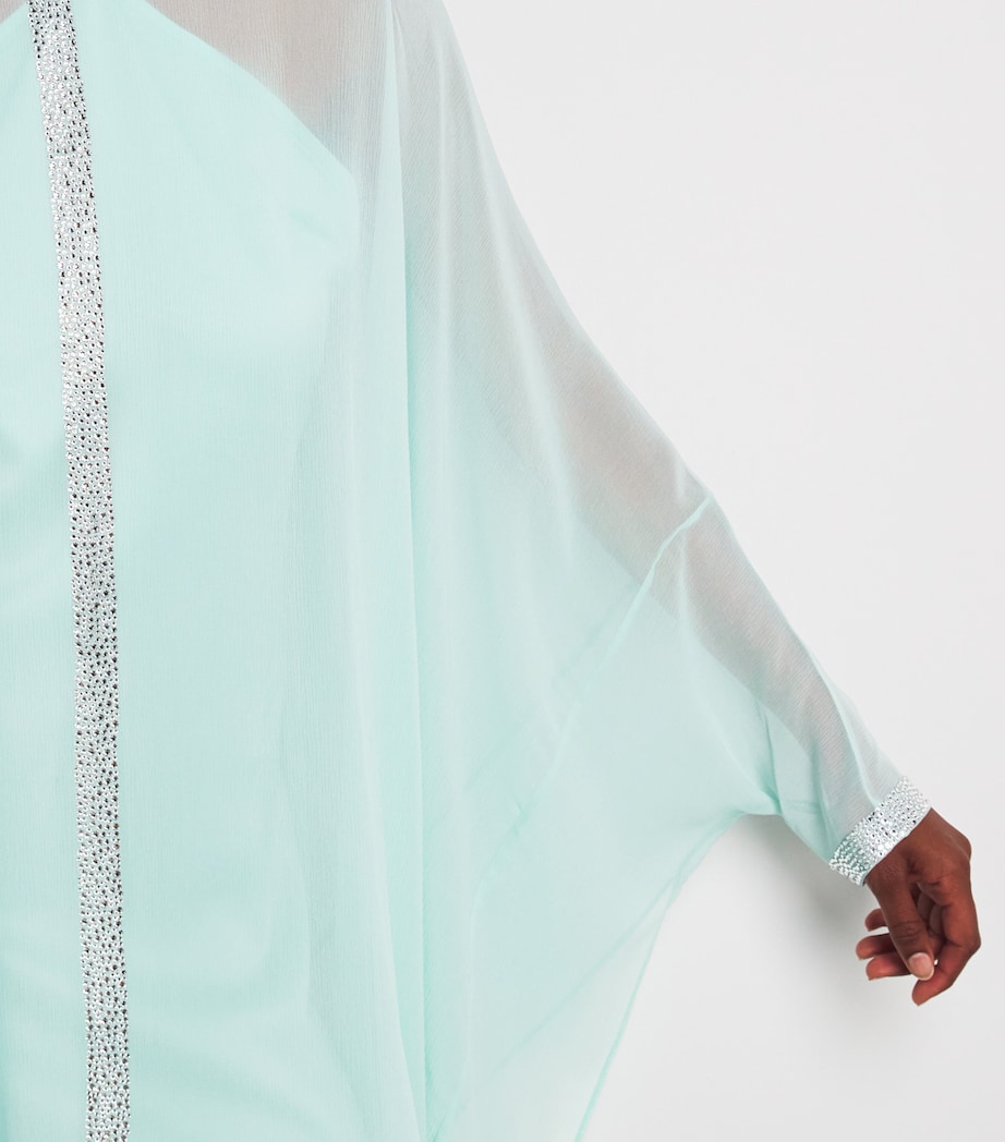 Silk Parthenon Kaftan Gown ACQUA Image 6