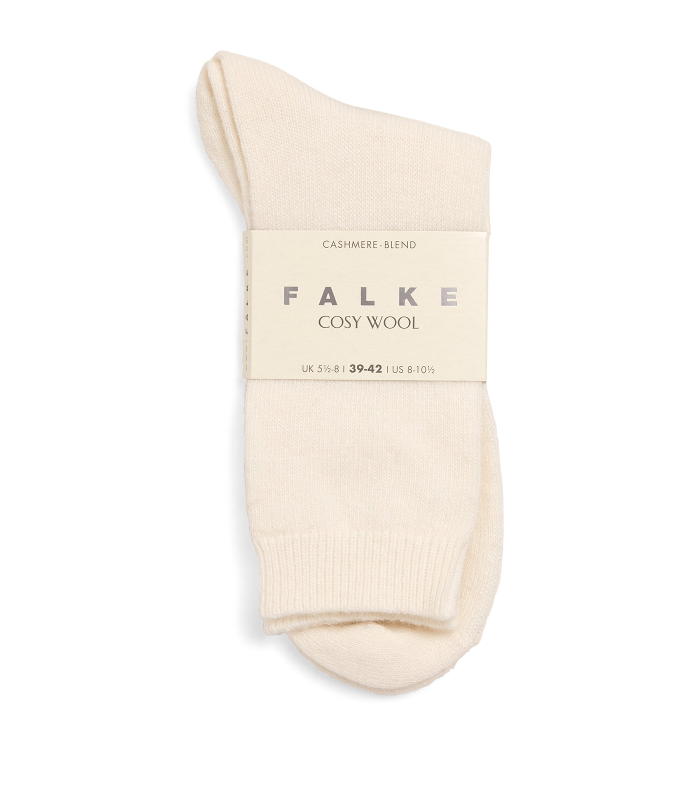 Shop Falke Wool-blend Cosy Socks In White