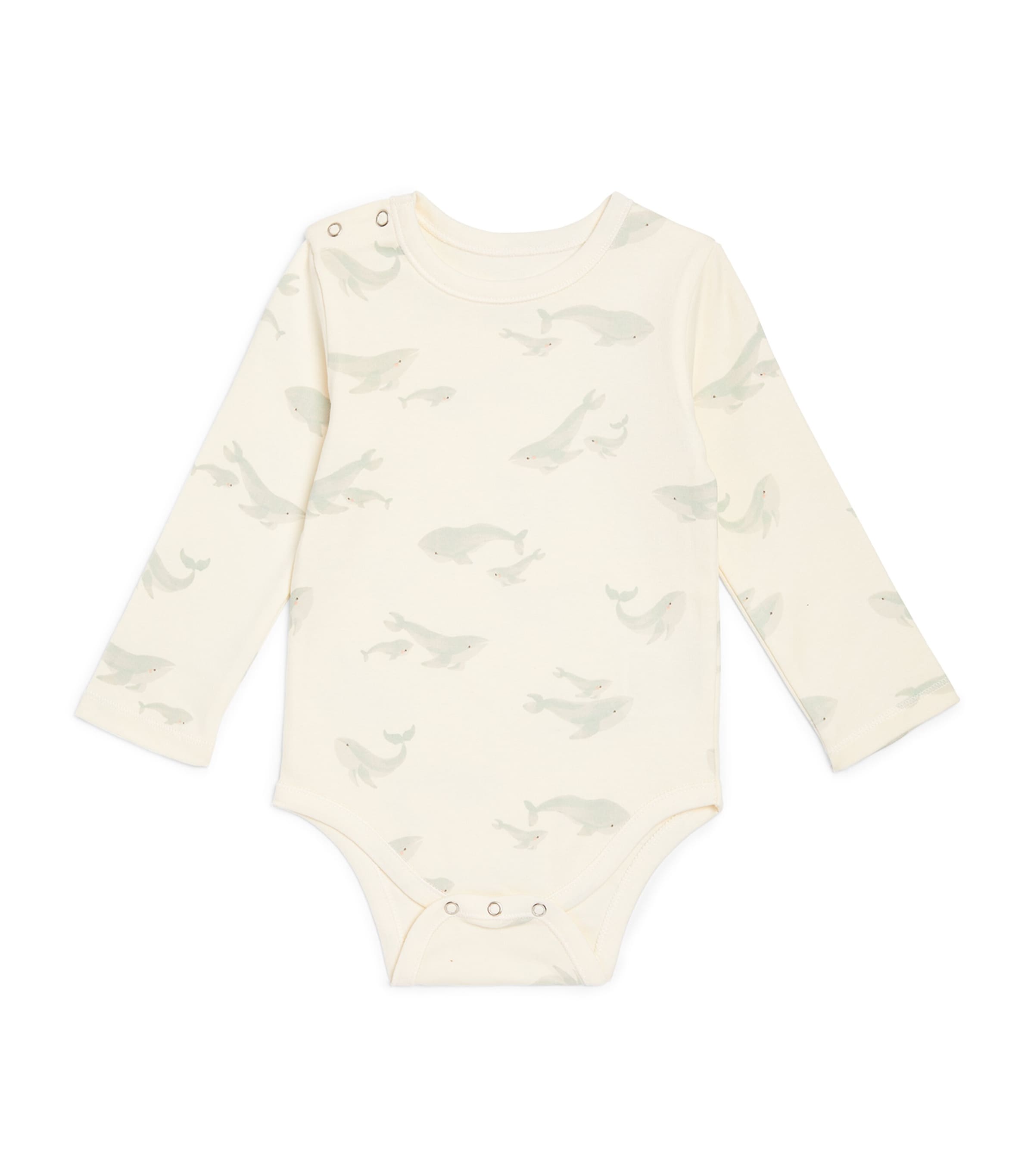 Pehr Cotton Whale Print Bodysuit
