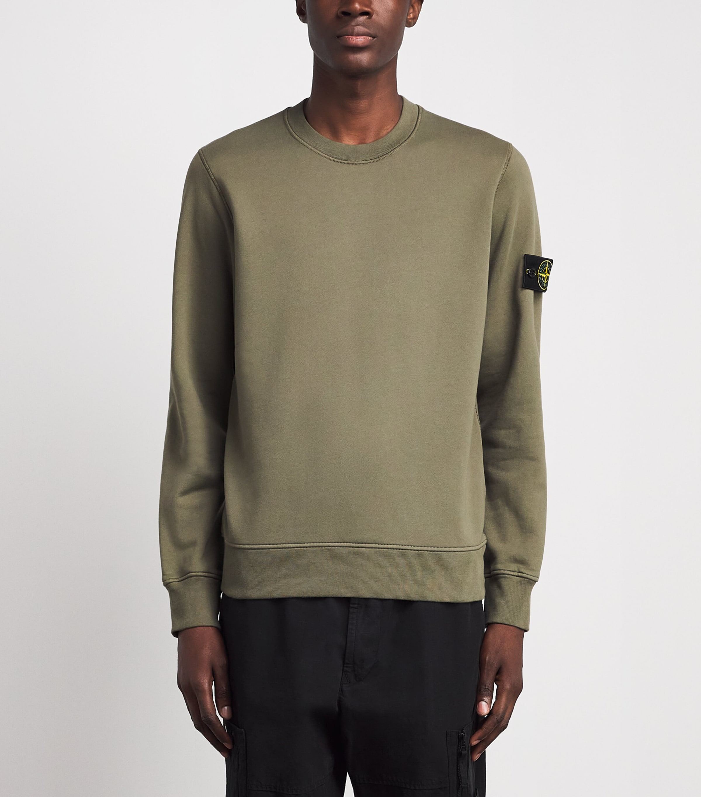 Stone Island Mens Compass Logo Sweatshirt Image 4