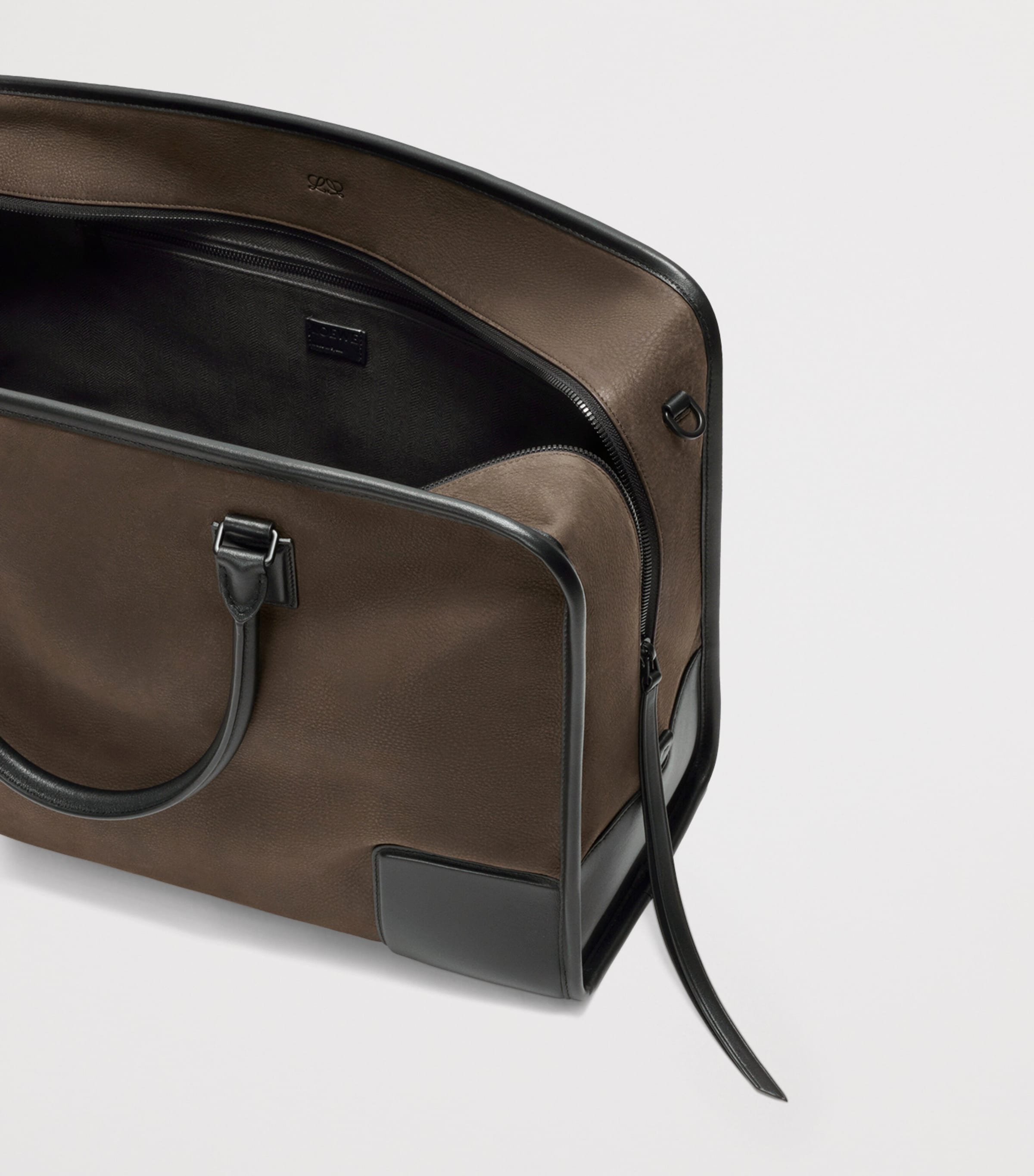 LOEWE Large Leather Amazona 180 Duffle Bag Khaki Image 7