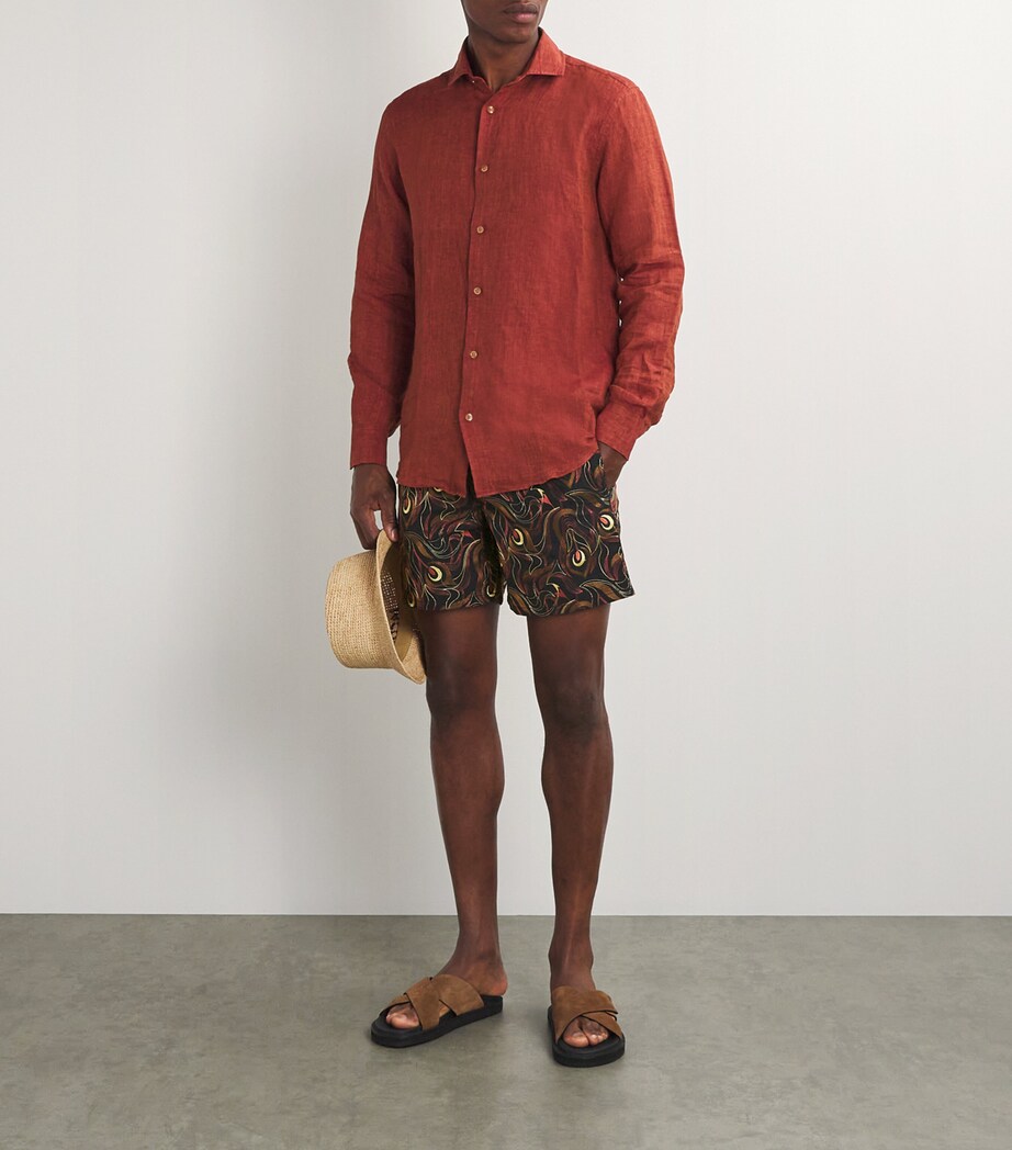 Camo Flowers Mistral Swim Shorts 390-BLEU MARINE Image 4