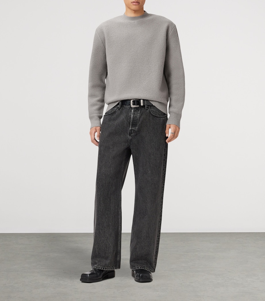 Merino Wool Marko Crew Sweater HENGE GREY Image 2