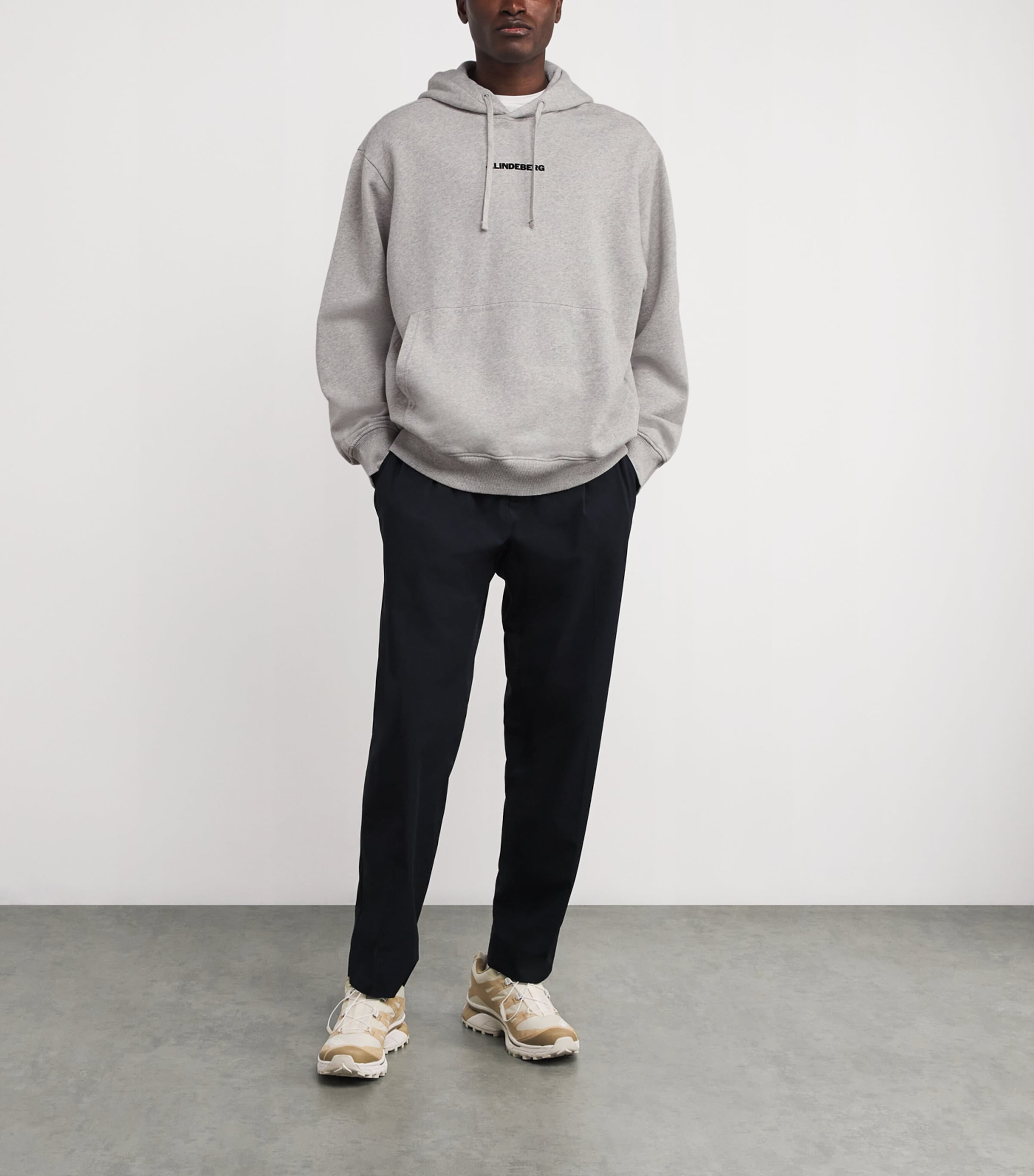 Cotton Callan Hoodie U199 LIGHT GREY Image 2