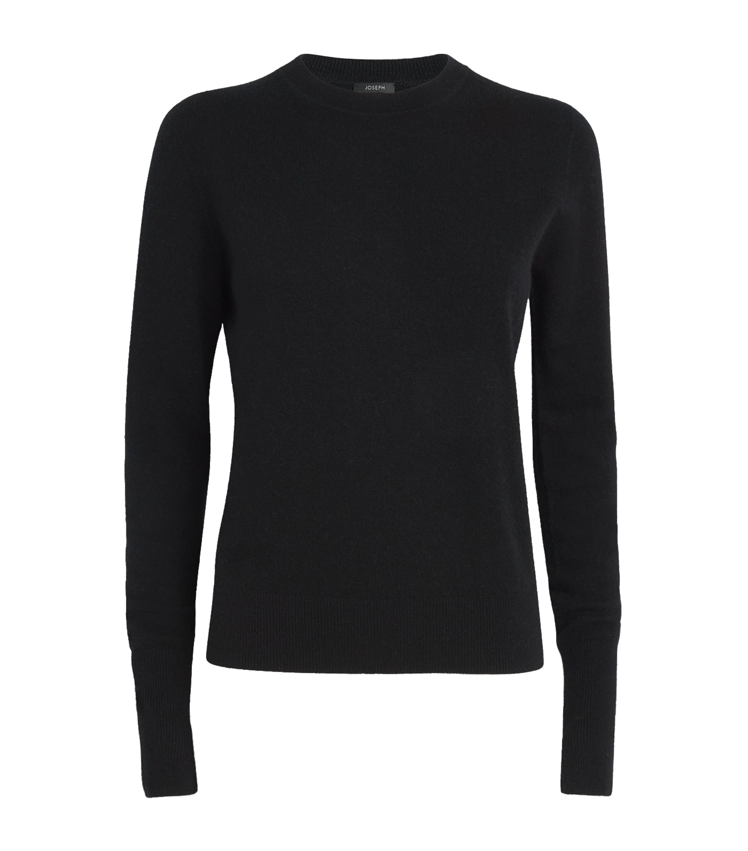 Joseph Cashmere Round-neck Sweater In Black