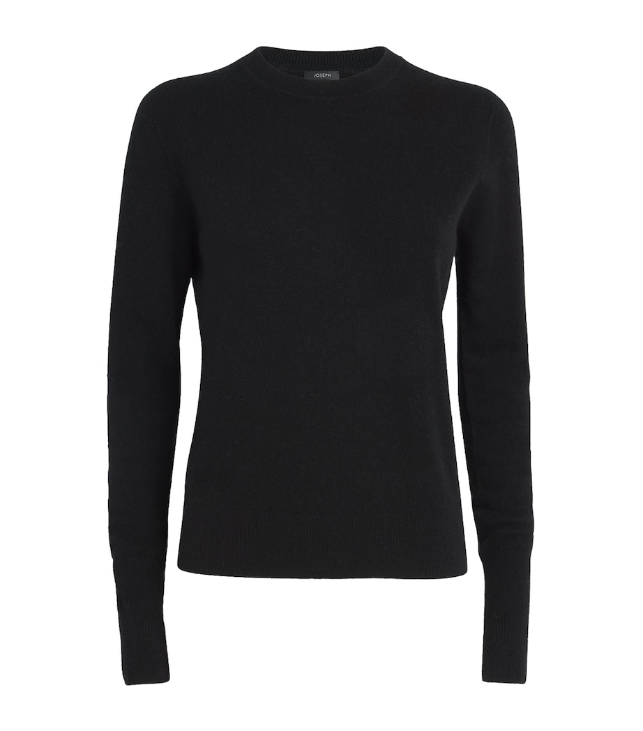Cashmere Round-Neck Sweater BLACK Image 1