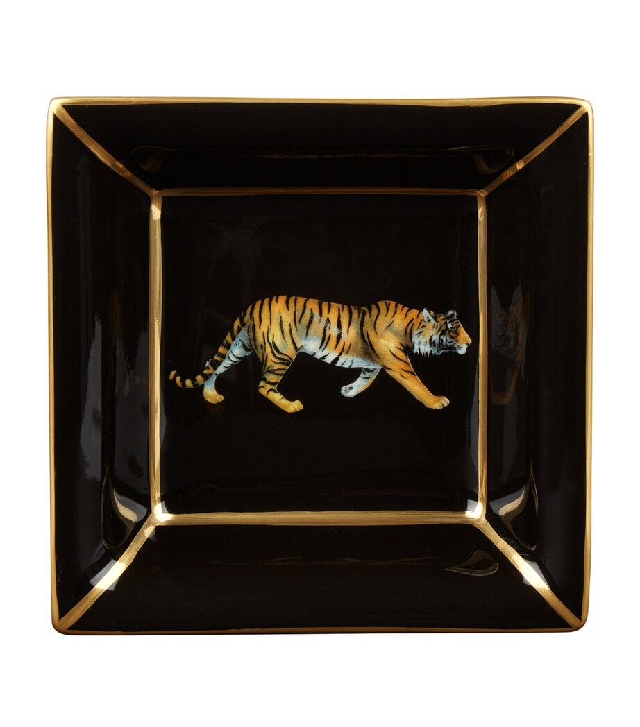 Square Tiger Tray BLACK Image 1