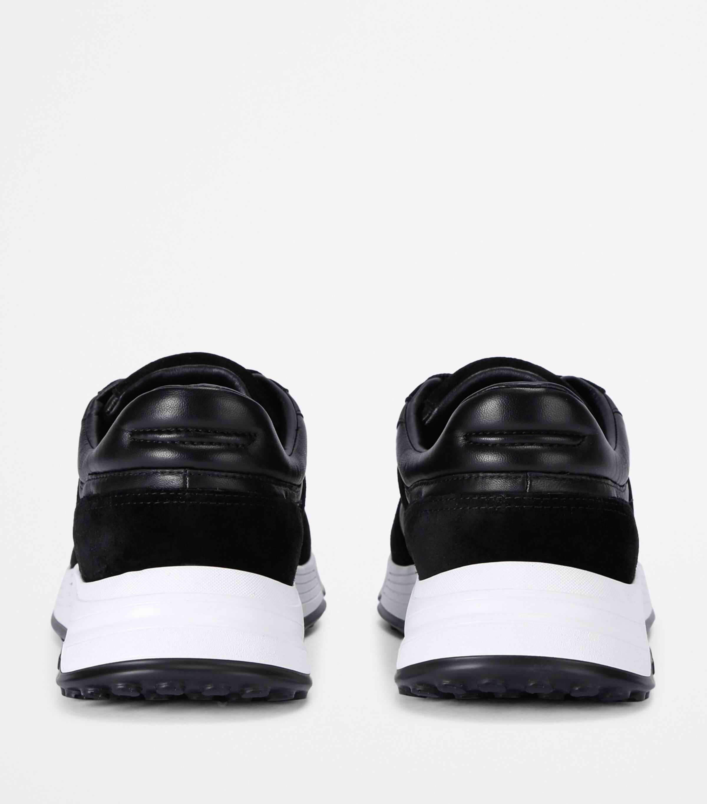 Leather Hyperlight Sneakers BLK/WHITE Image 2