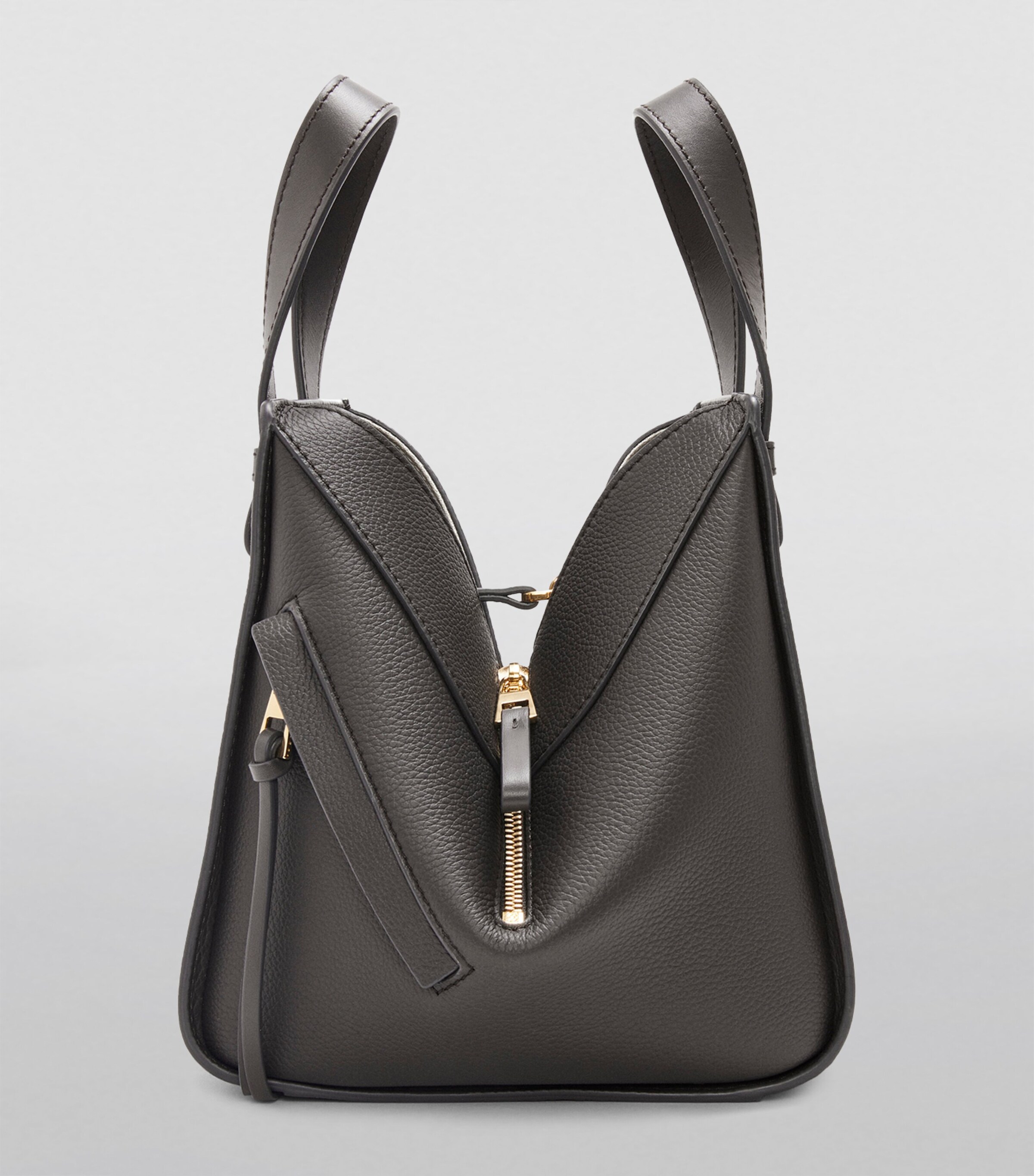 LOEWE Leather Hammock Top-Handle Bag Dark Grey Image 6