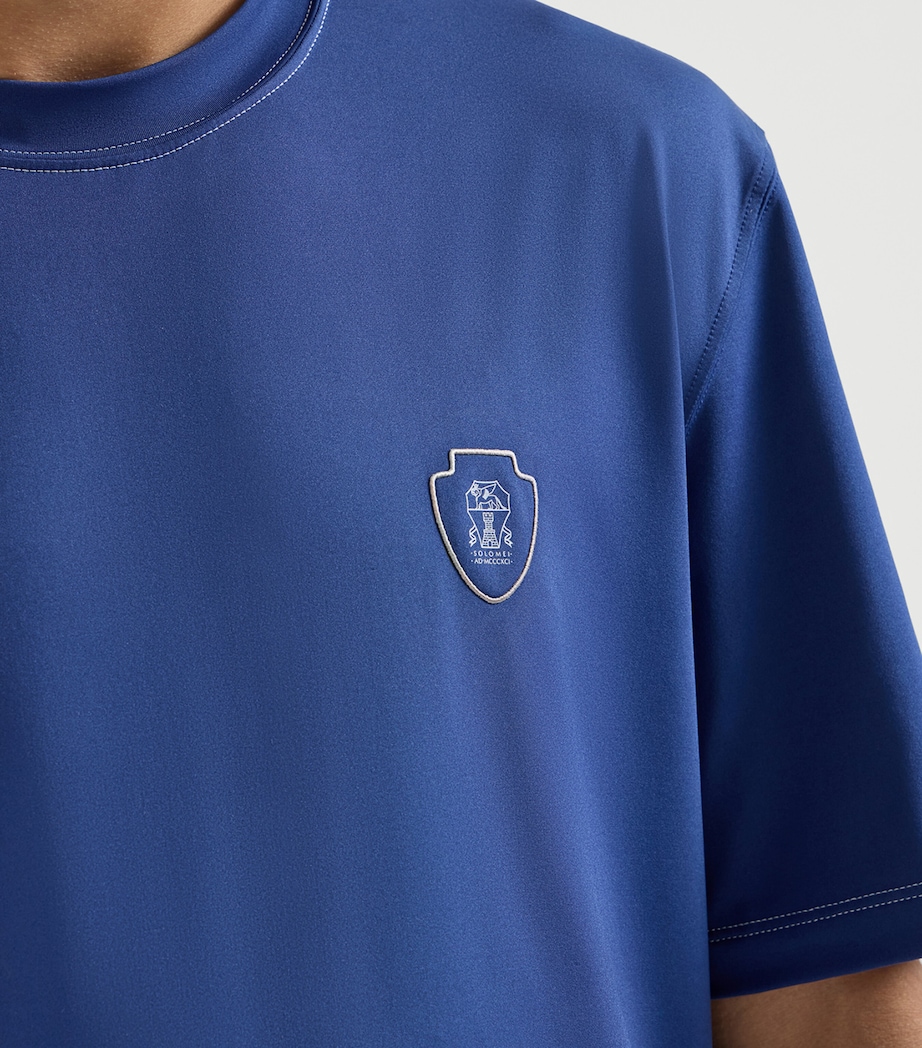 Brunello Cucinelli Mens Technical Crest T-Shirt Image 6