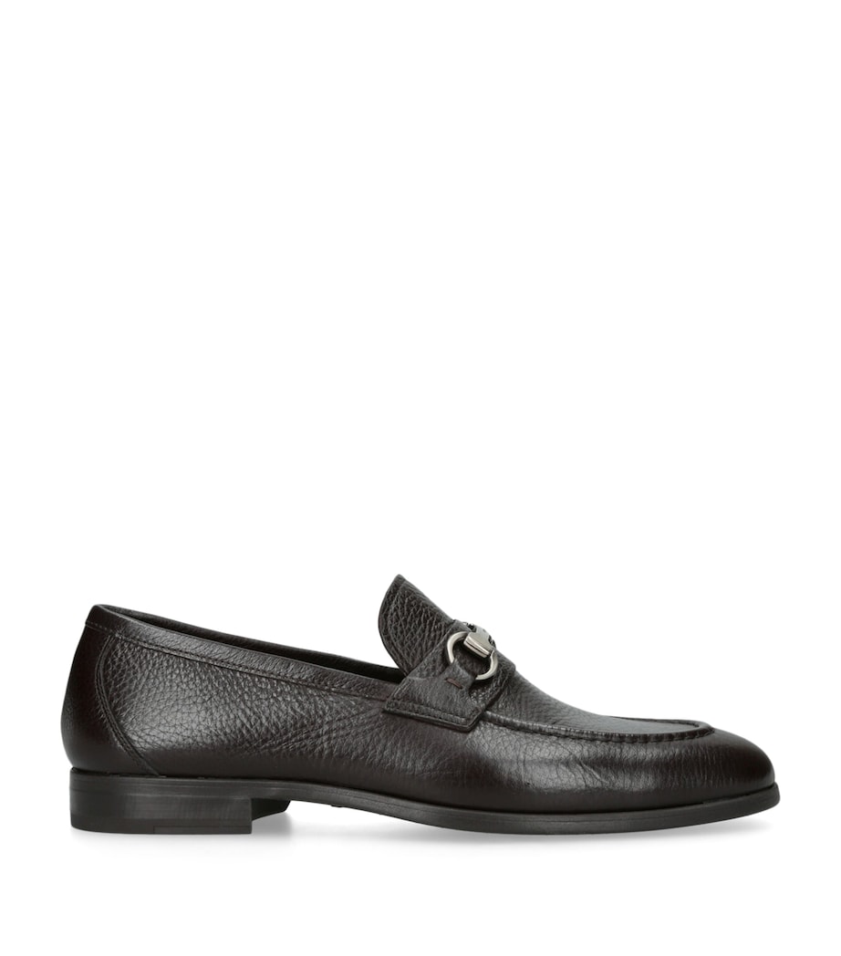 Leather Horsebit Loafers DARK BROWN Image 1