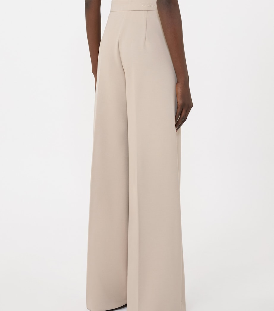 Jersey Wide-Leg Trousers SAND Image 4