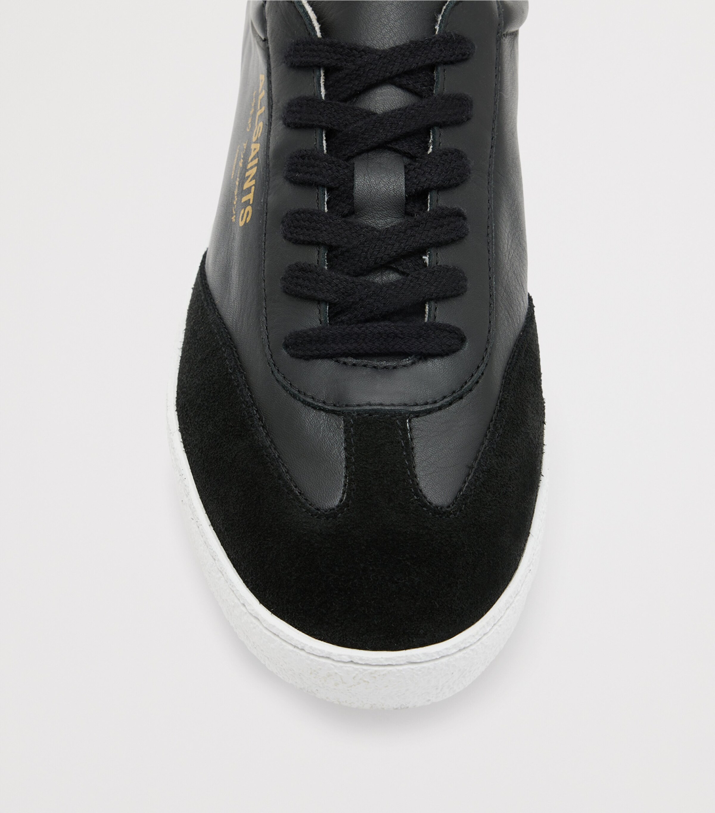 AllSaints Leather Thelma Sneakers Black Image 3