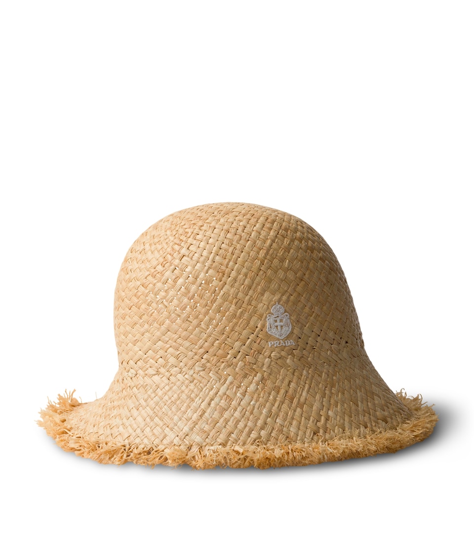 Prada Raffia Hat Neutral