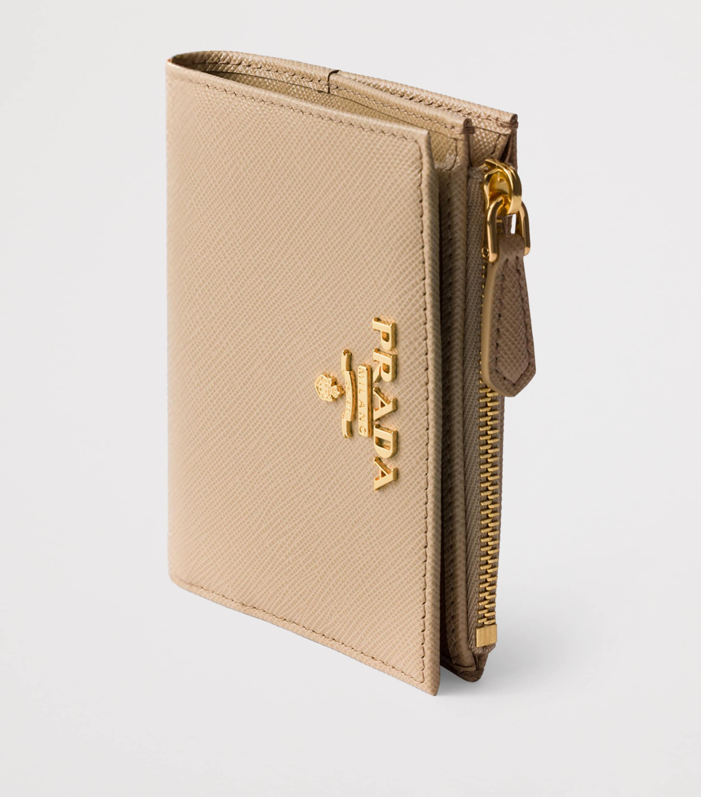 Small Saffiano Leather Bifold Wallet F0OEH Image 4