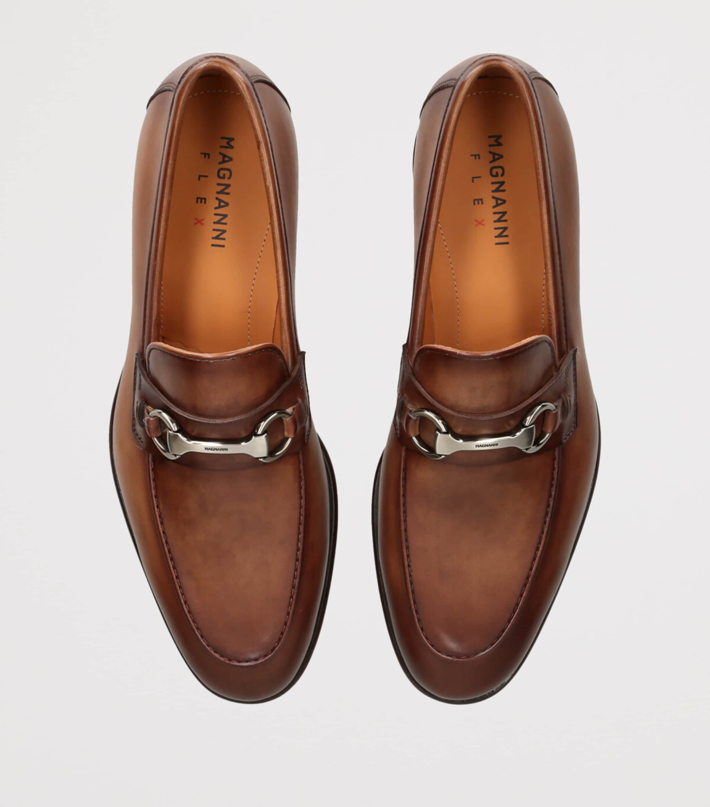 Leather Hendidos Horsebit Loafers MID BROWN Image 4
