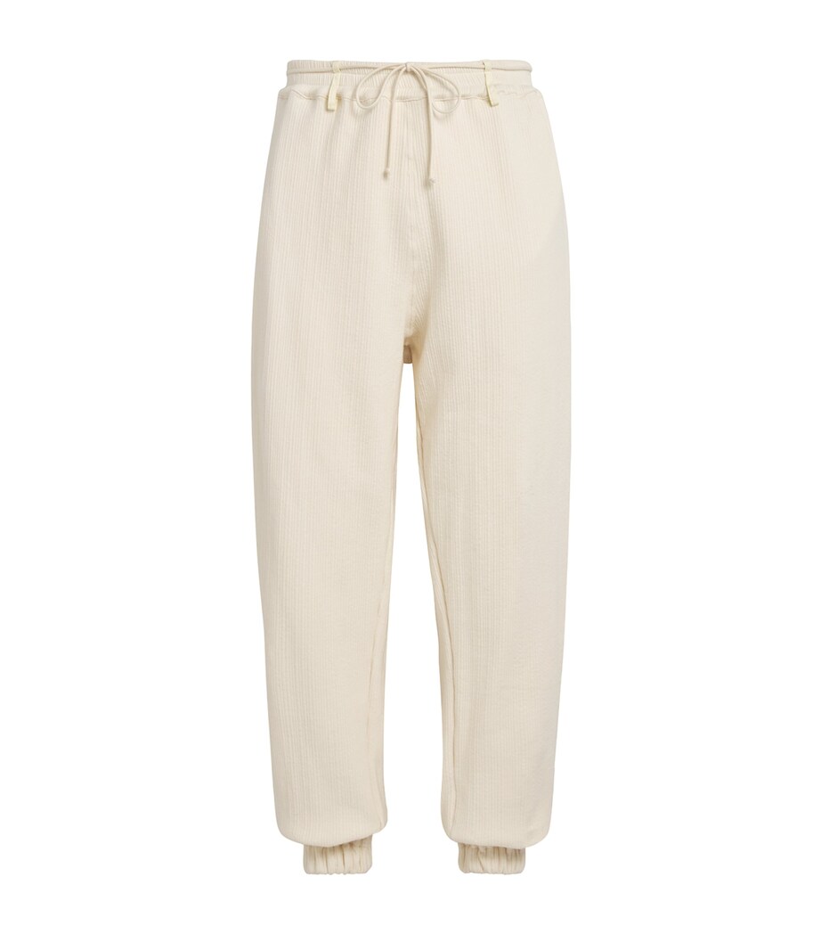 MORDECAI Mens Cotton Ribbed Straight Sweatpants Image 1