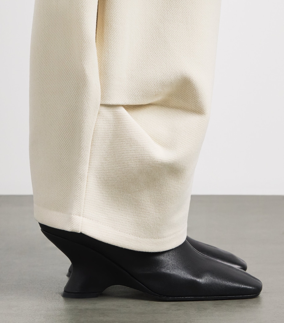 Source Unknown Womens Twill Balloon Wide-Leg Trousers Iv Image 3